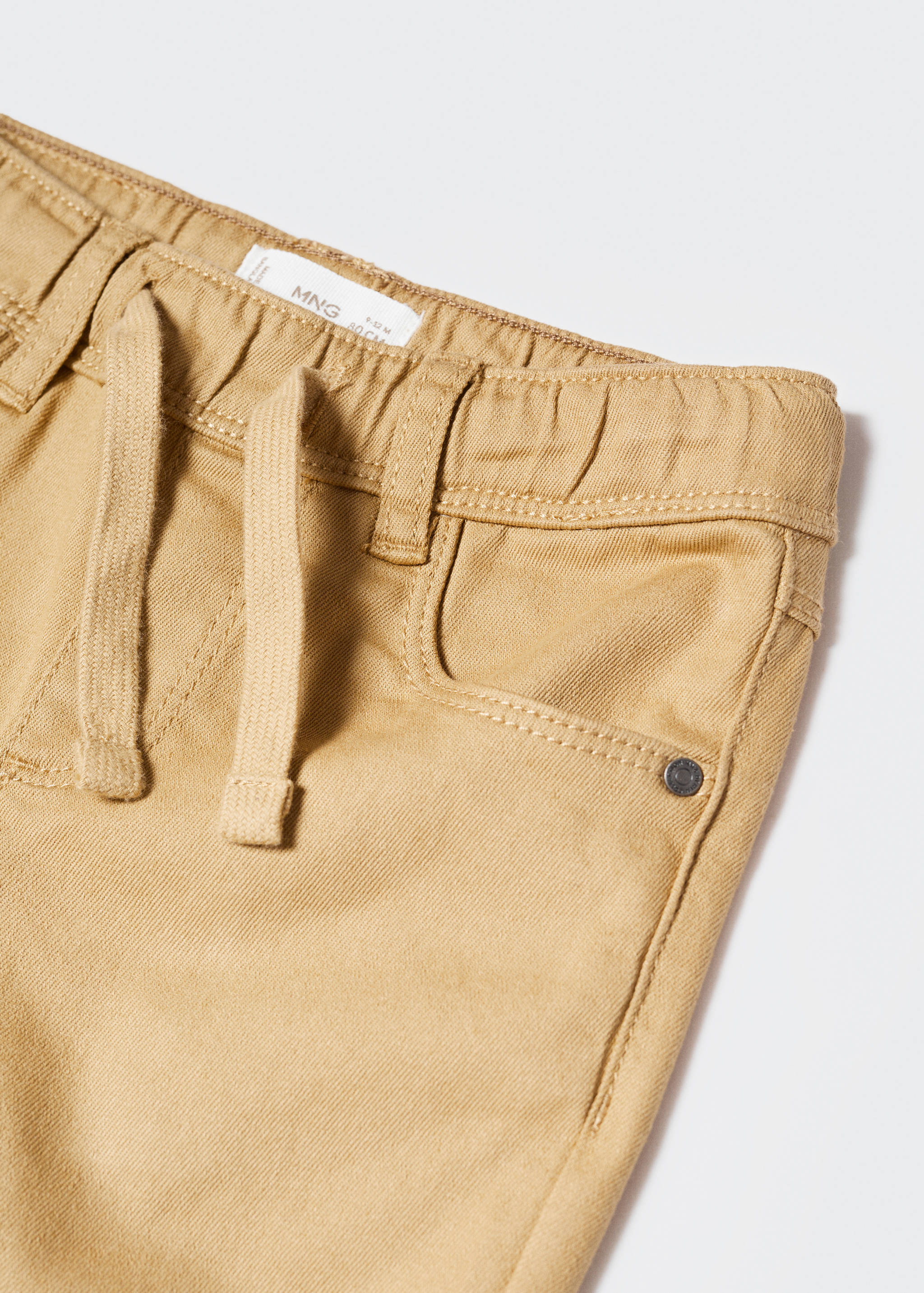 Straight-fit trousers with elastic waist - Details of the article 8