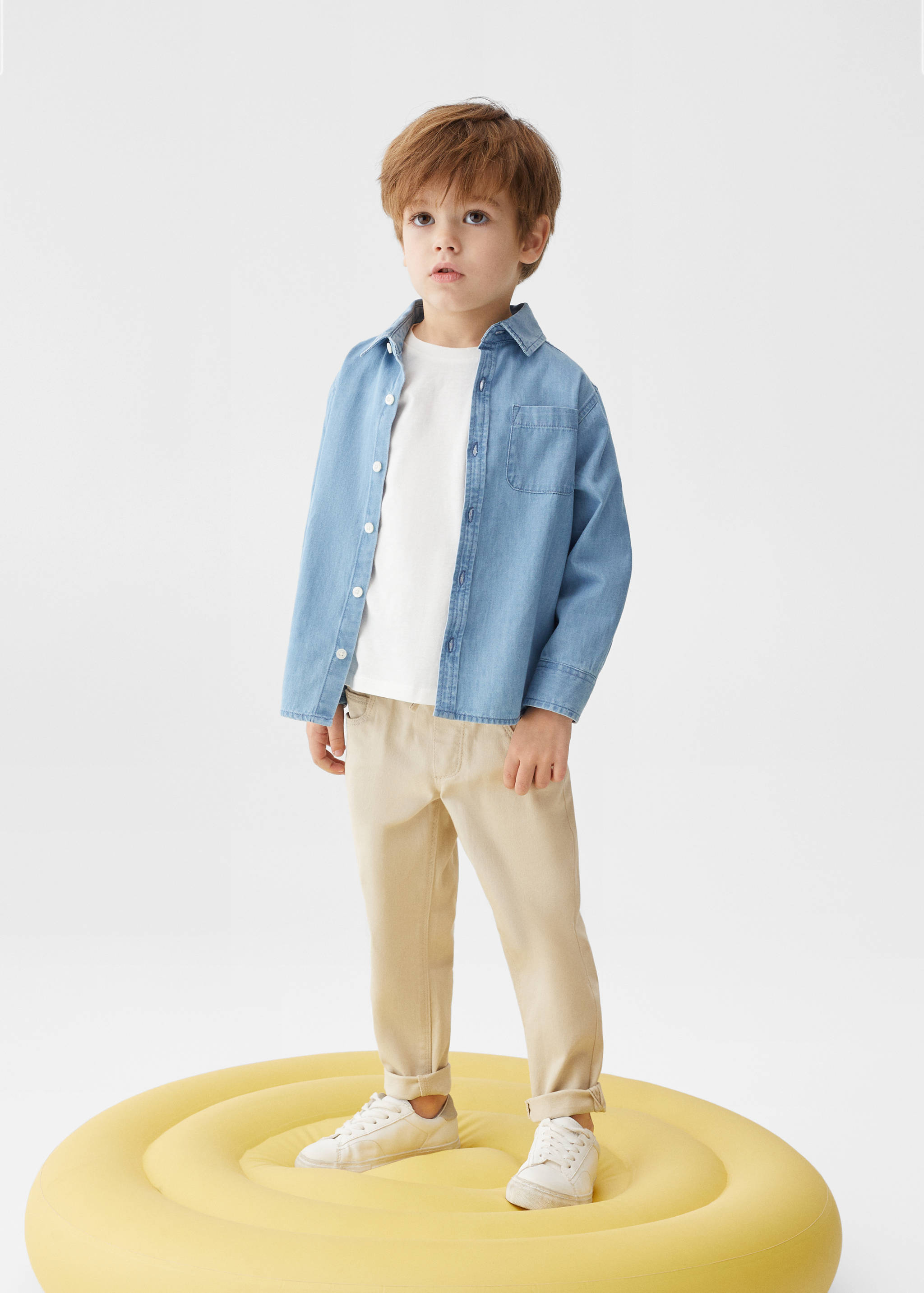 Regular Fit-Jeanshemd mit Tasche - Allgemeine Ansicht