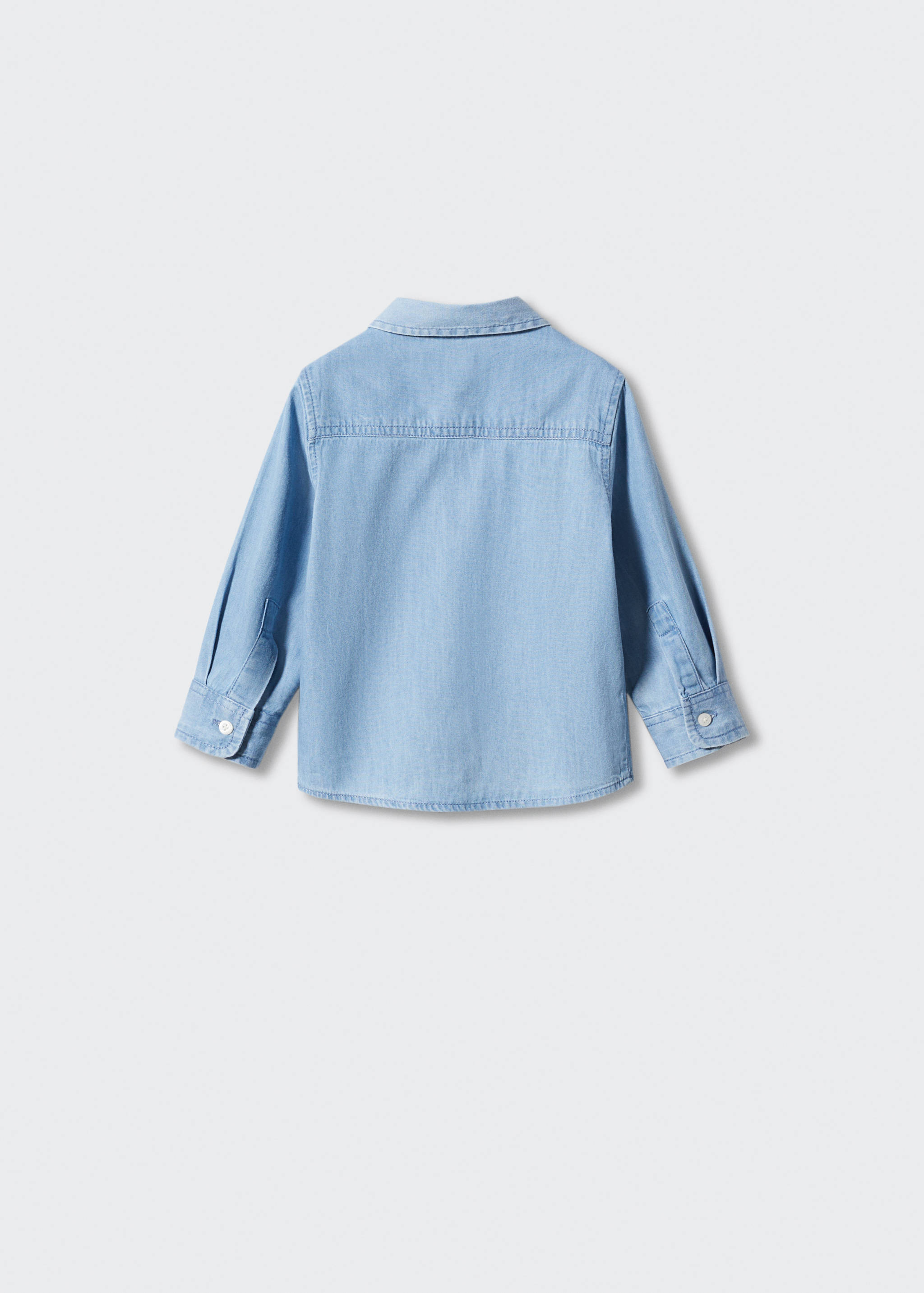 Regular Fit-Jeanshemd mit Tasche - Rückseite des Artikels