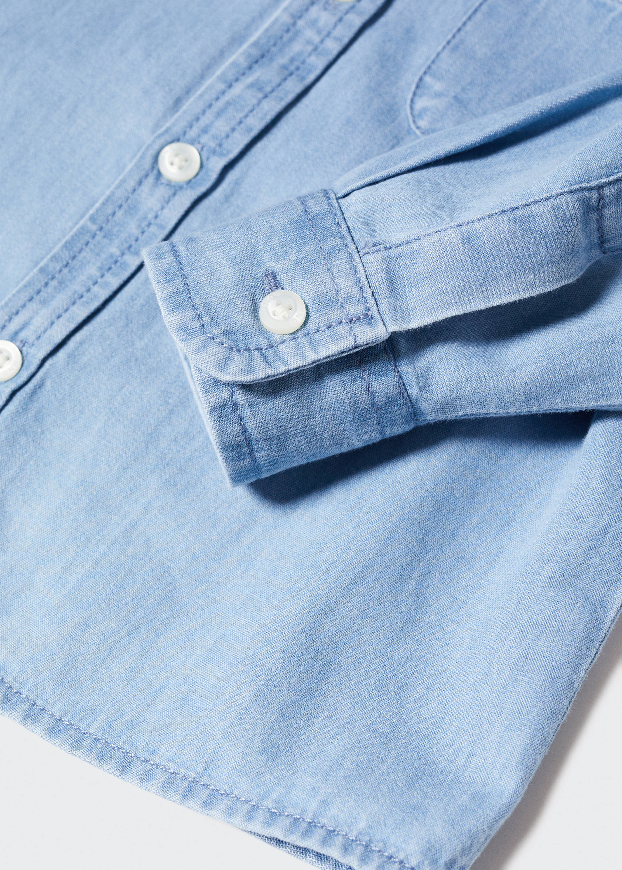 Regular Fit-Jeanshemd mit Tasche - Detail des Artikels 8