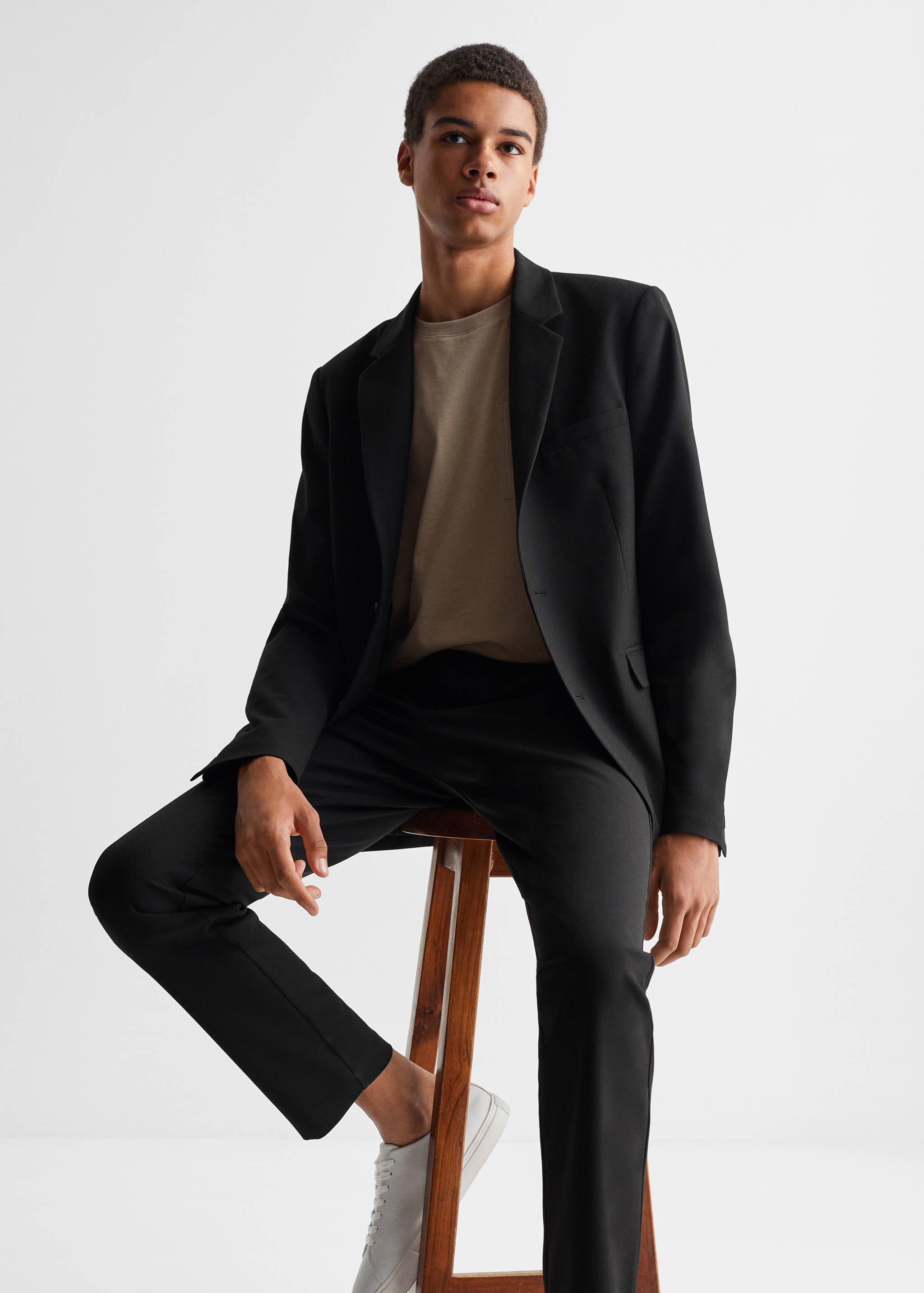 Slim-fit suit jacket - Details of the article 2