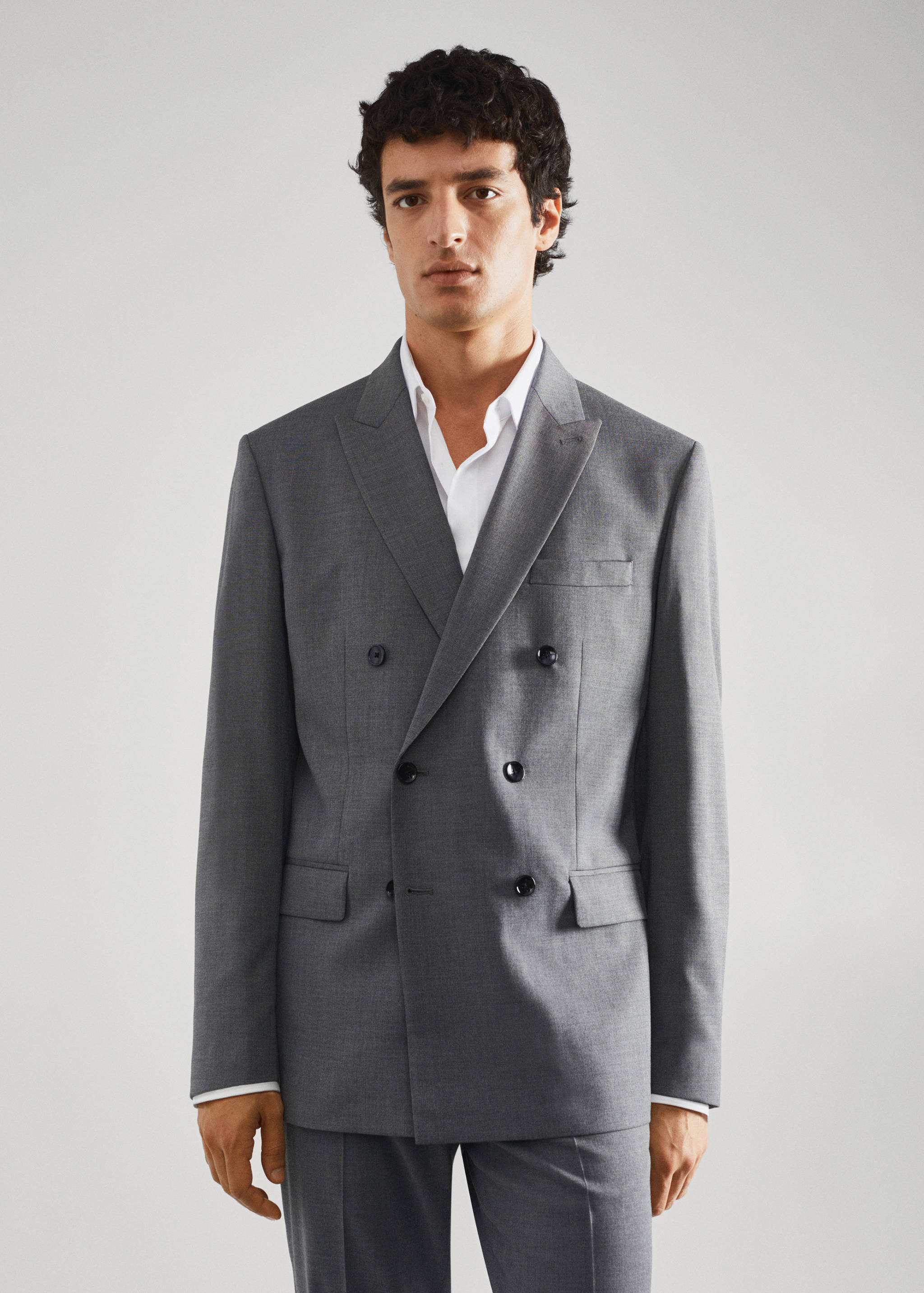 Slim fit-kavaj med omlott - Bild av mittparti