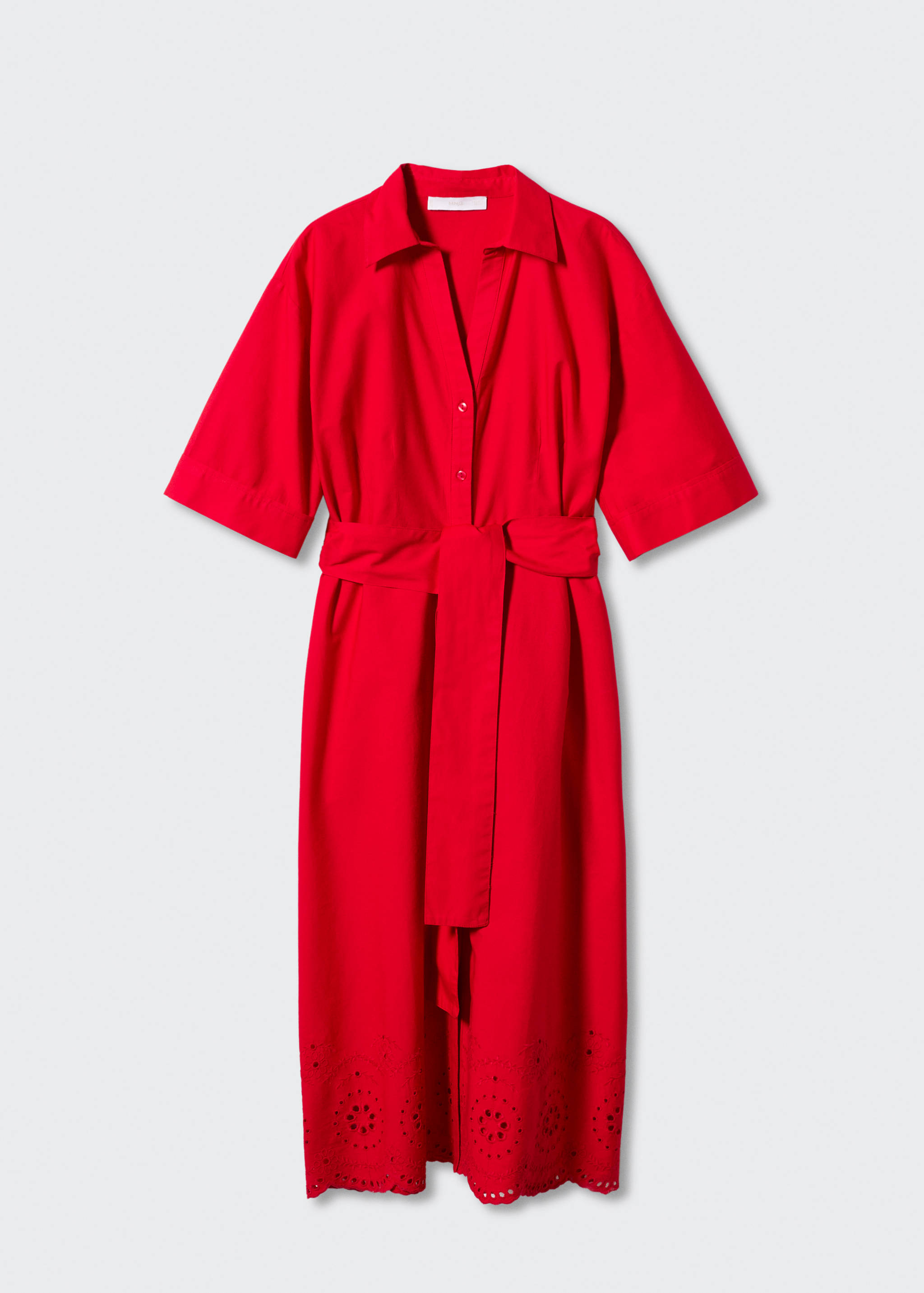 Swiss embroidered shirt dress - Article without model