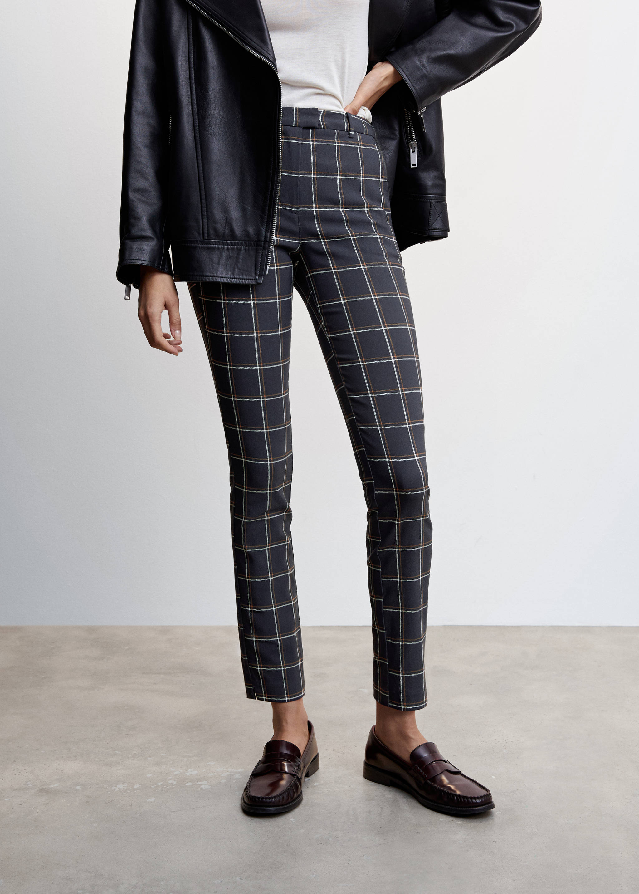 Crop skinny trousers - Medium plane