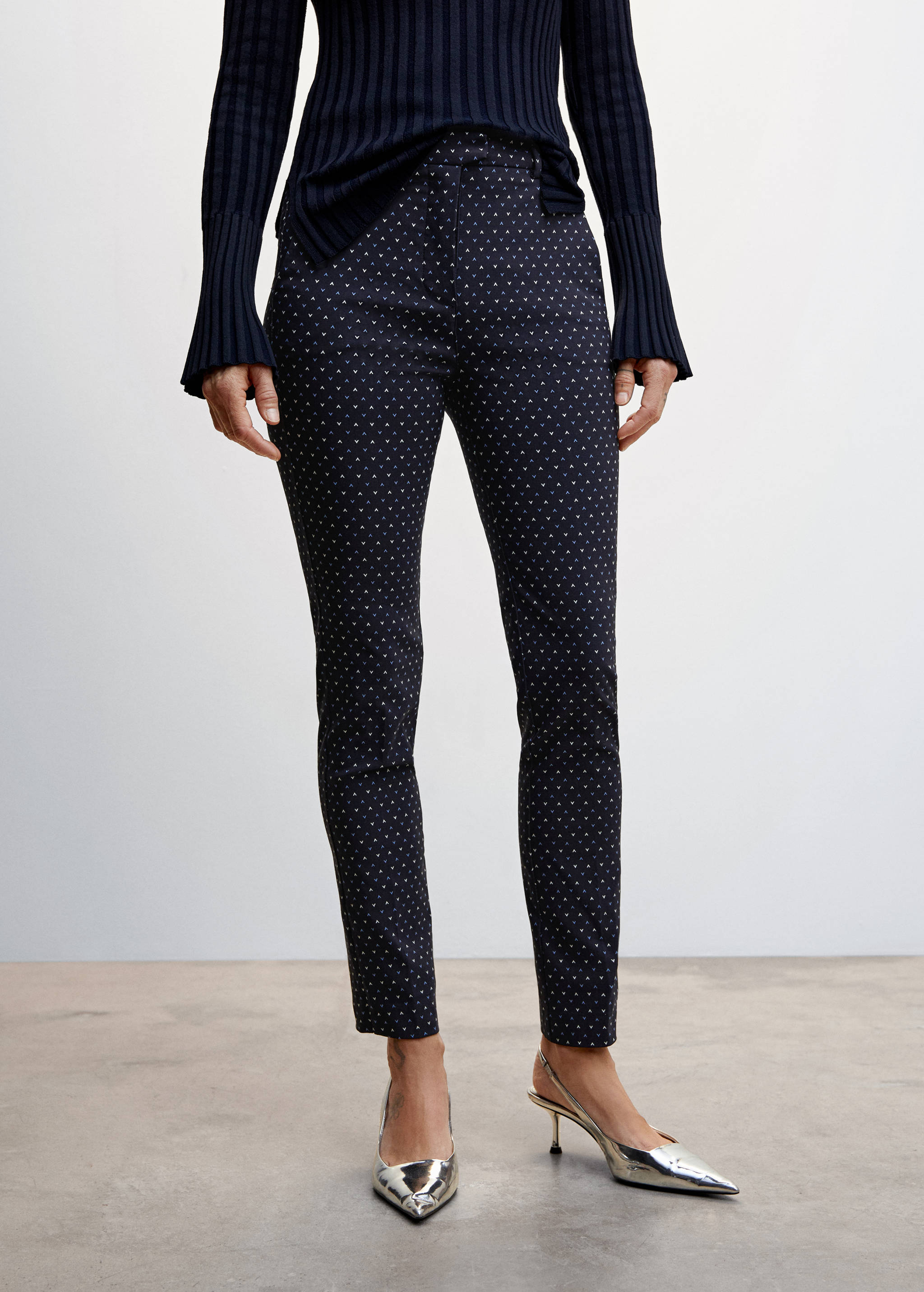 Crop skinny trousers - Medium plane