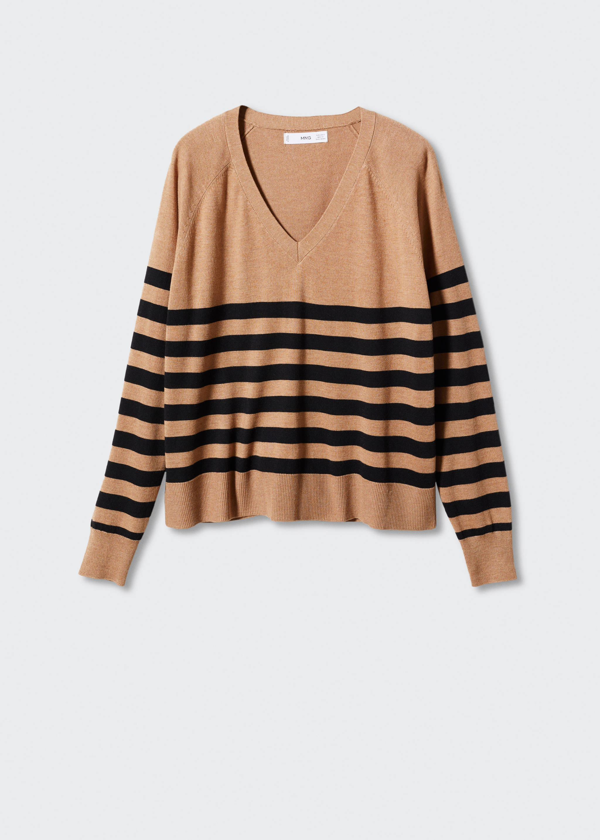 Striped fine-knit sweater - Article without model