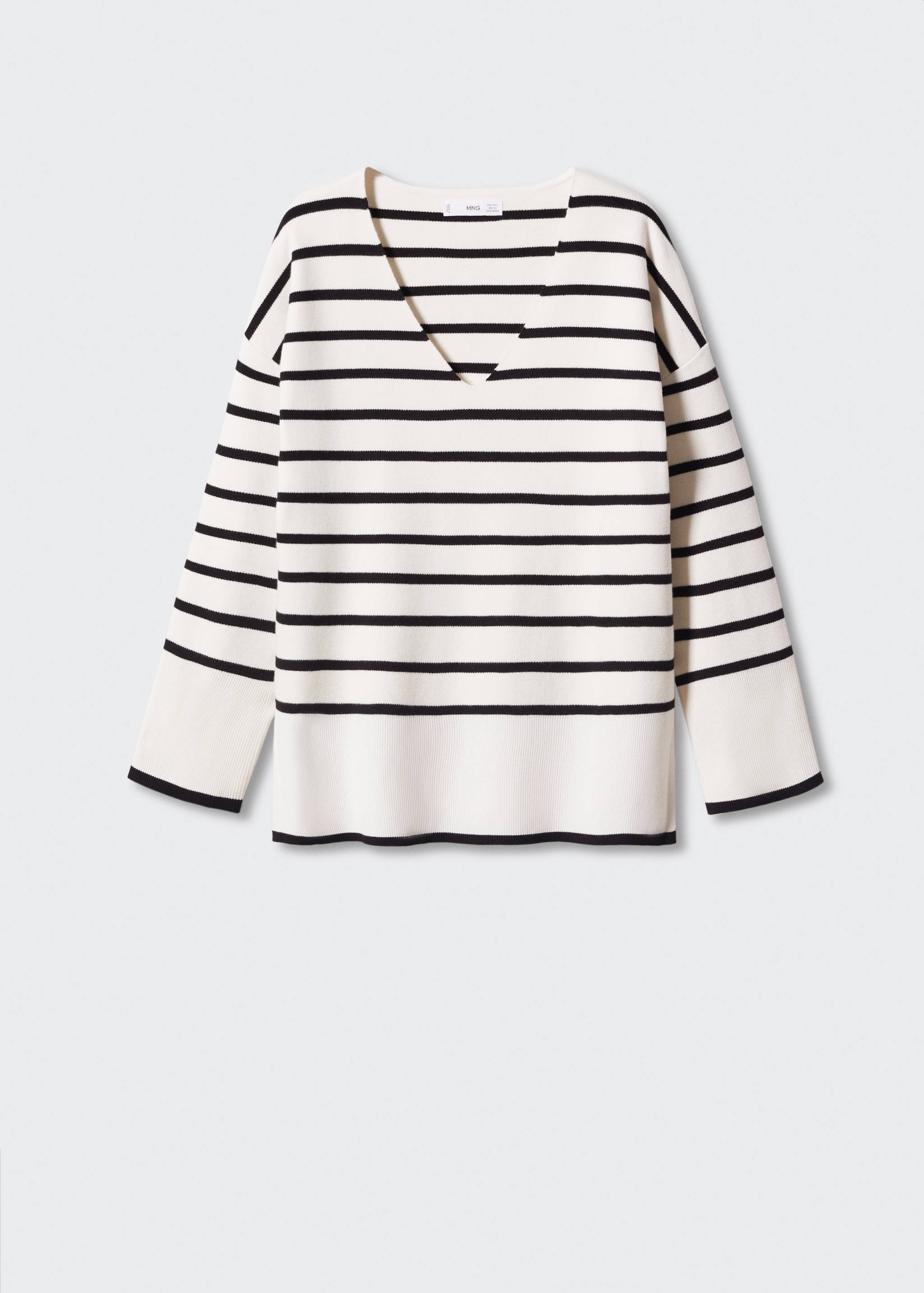 Oversized striped sweater - Article without model