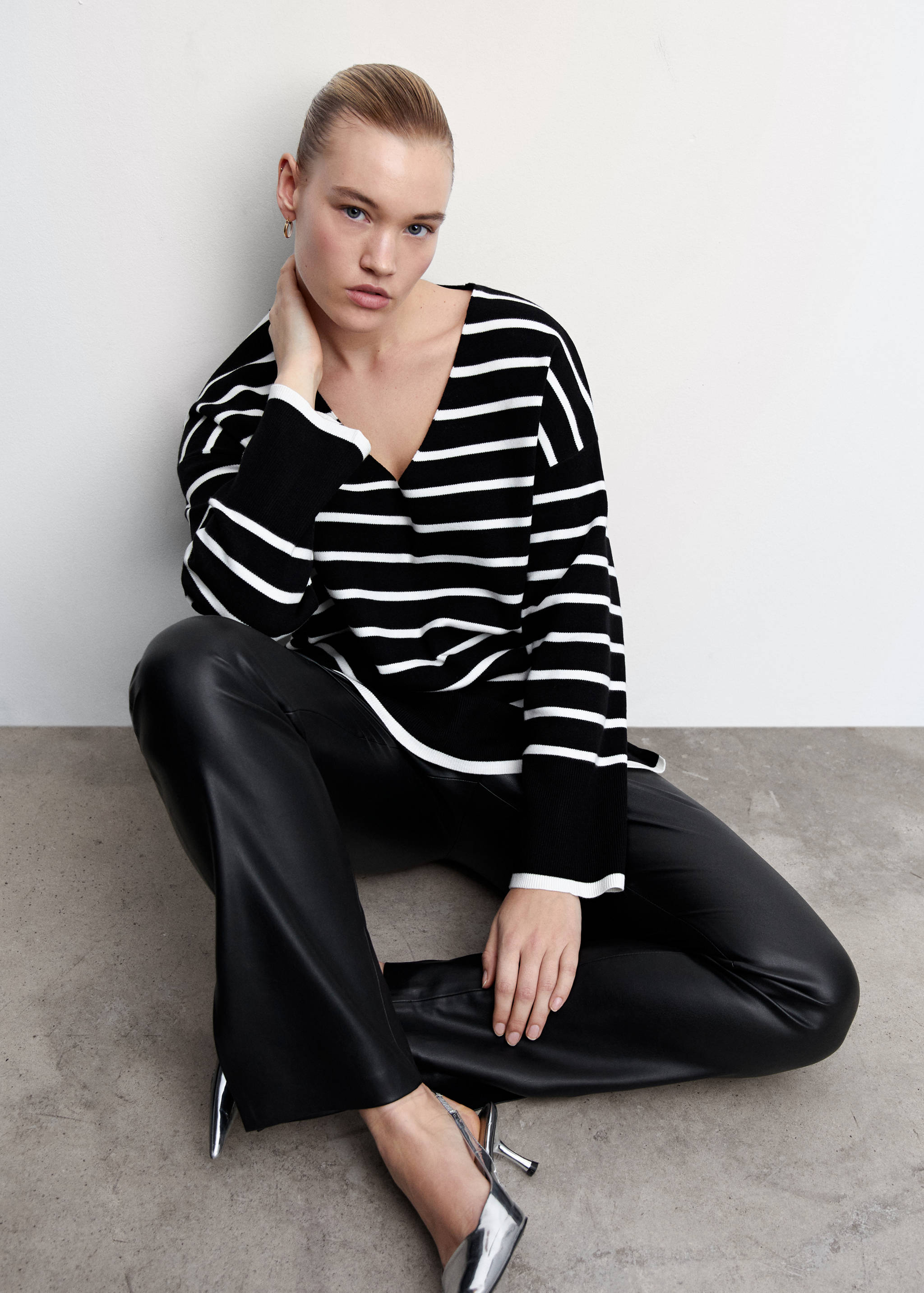 Camisola às riscas oversize - Pormenor do artigo 4
