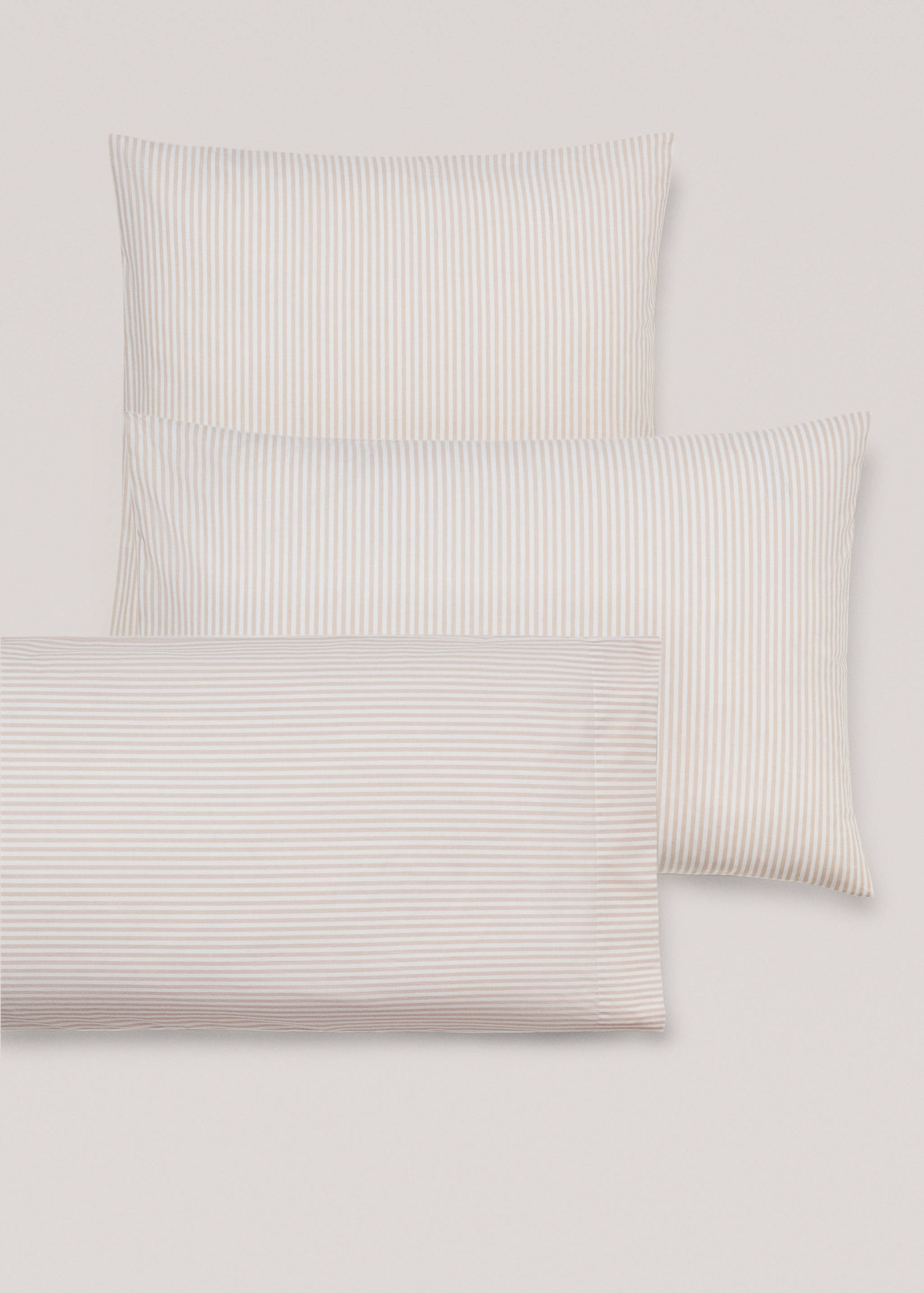 Striped print pillow case 45x110cm - Details of the article 4