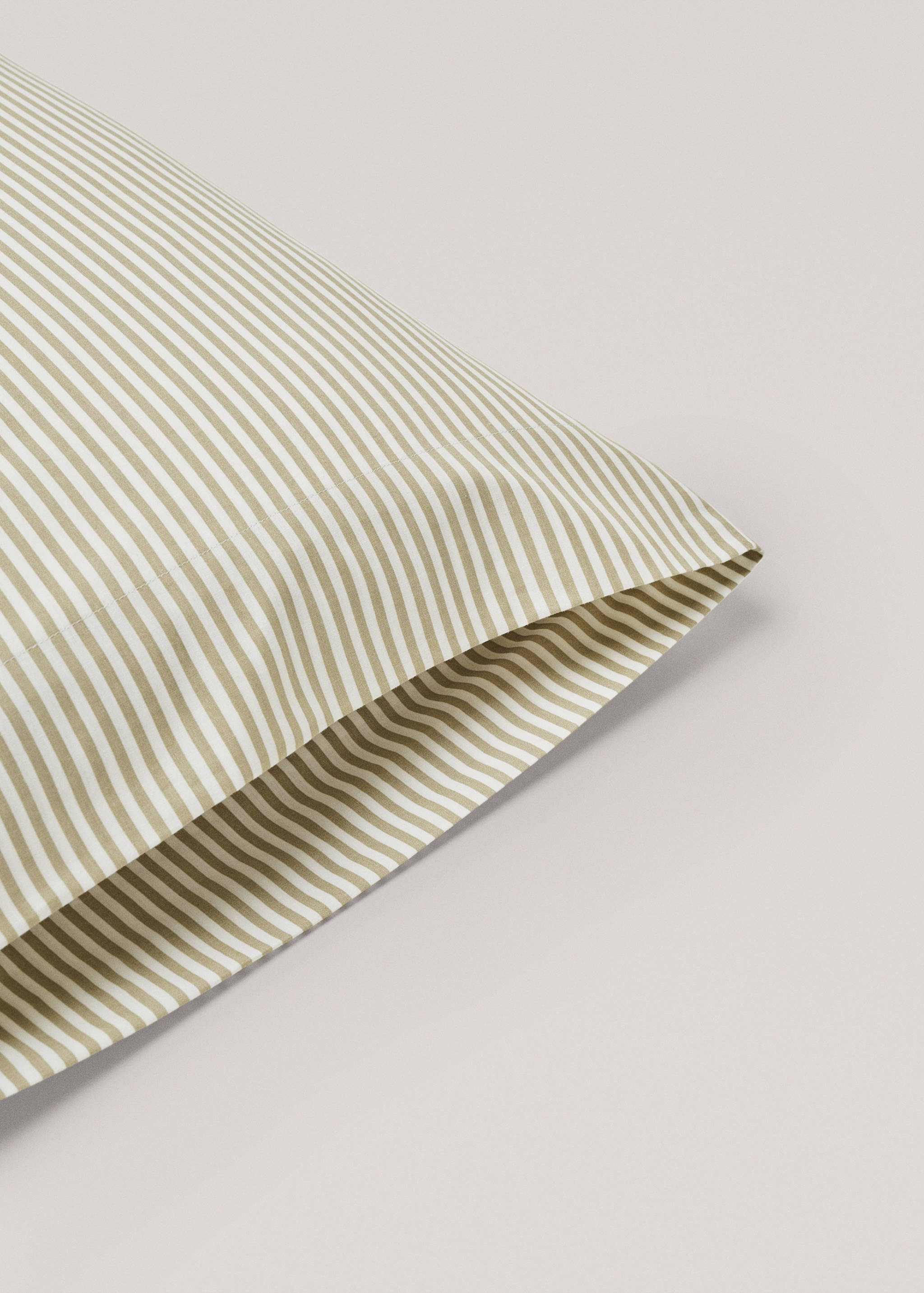 Striped print pillow case 45x110cm - Details of the article 2