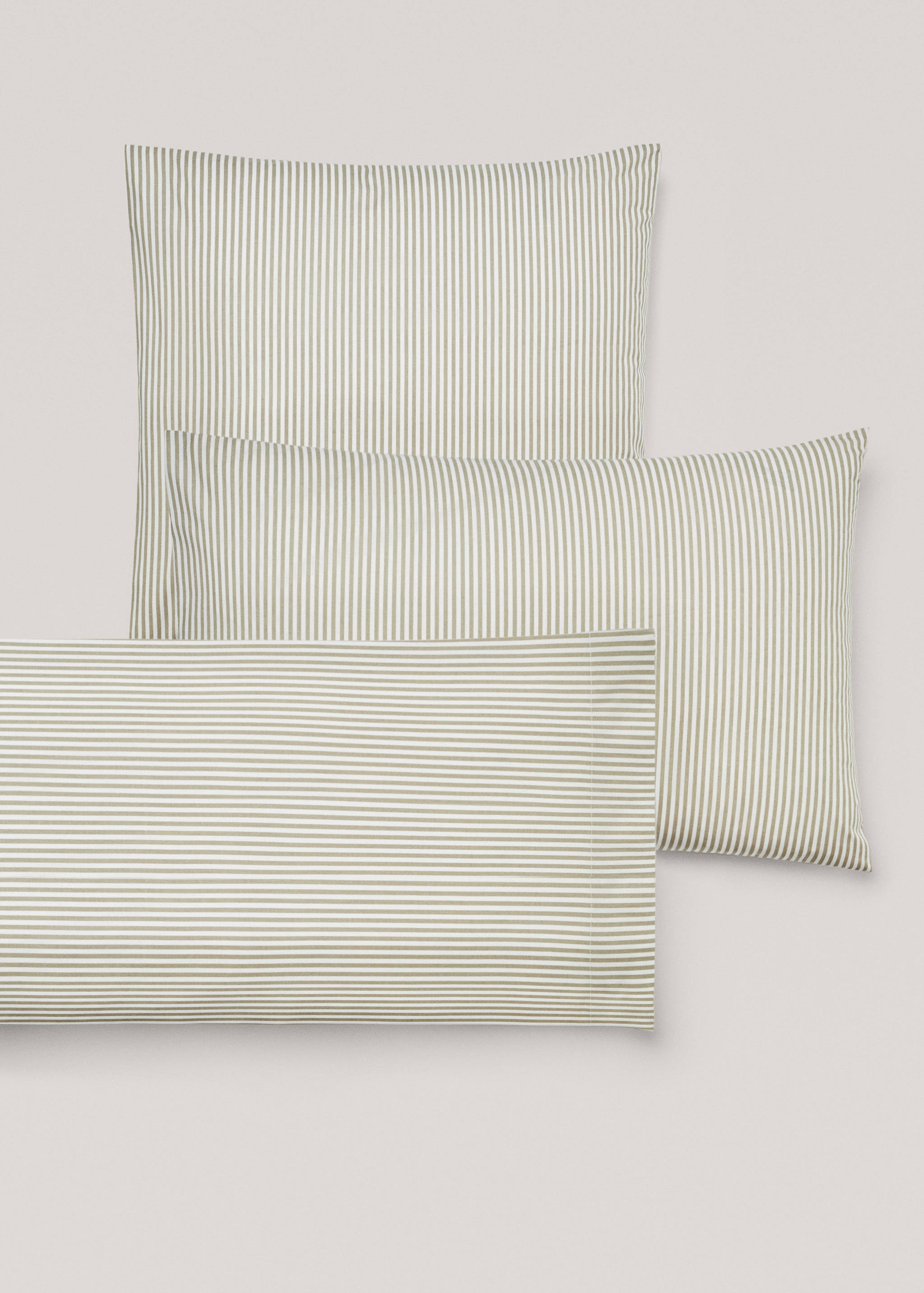 Striped print pillow case 45x110cm - Details of the article 3