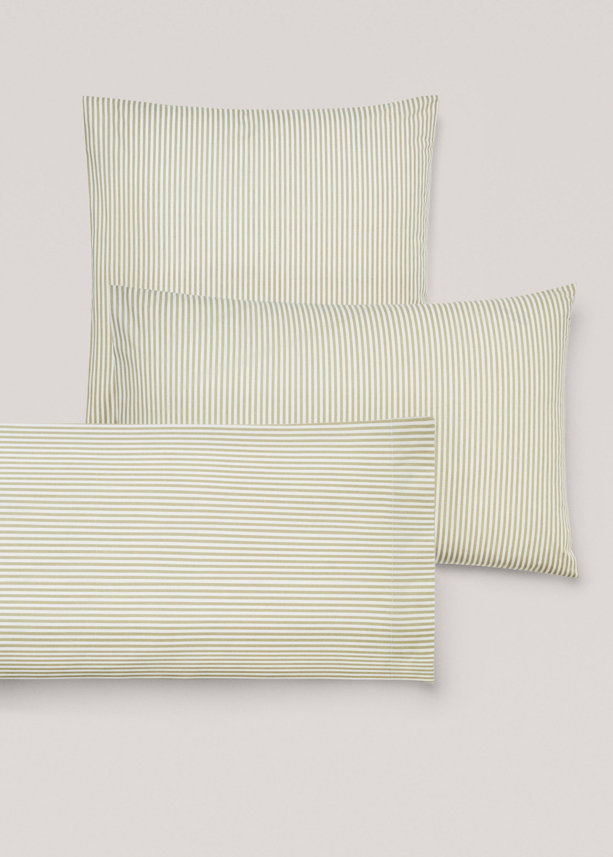 Striped print pillow case 45x110cm - Details of the article 4