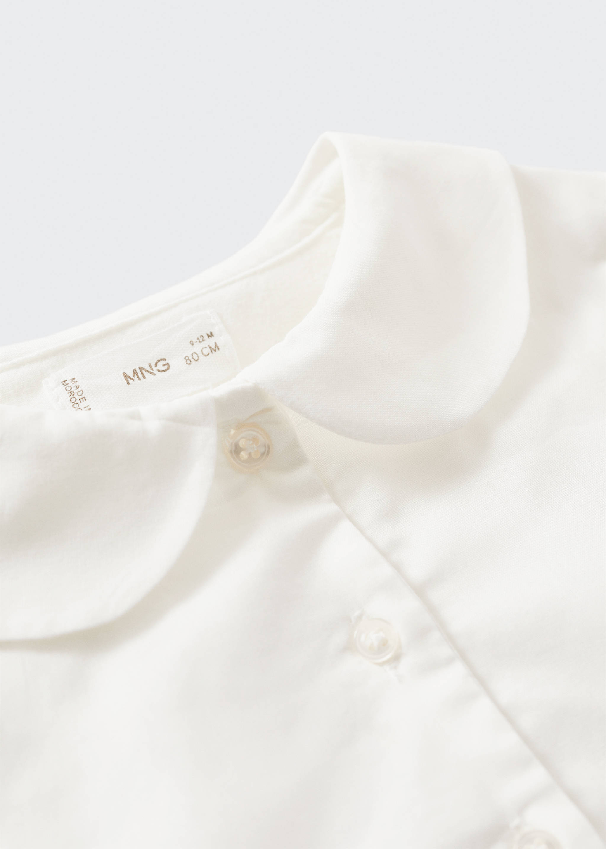 Cotton bodysuit with classic neck - Details of the article 8