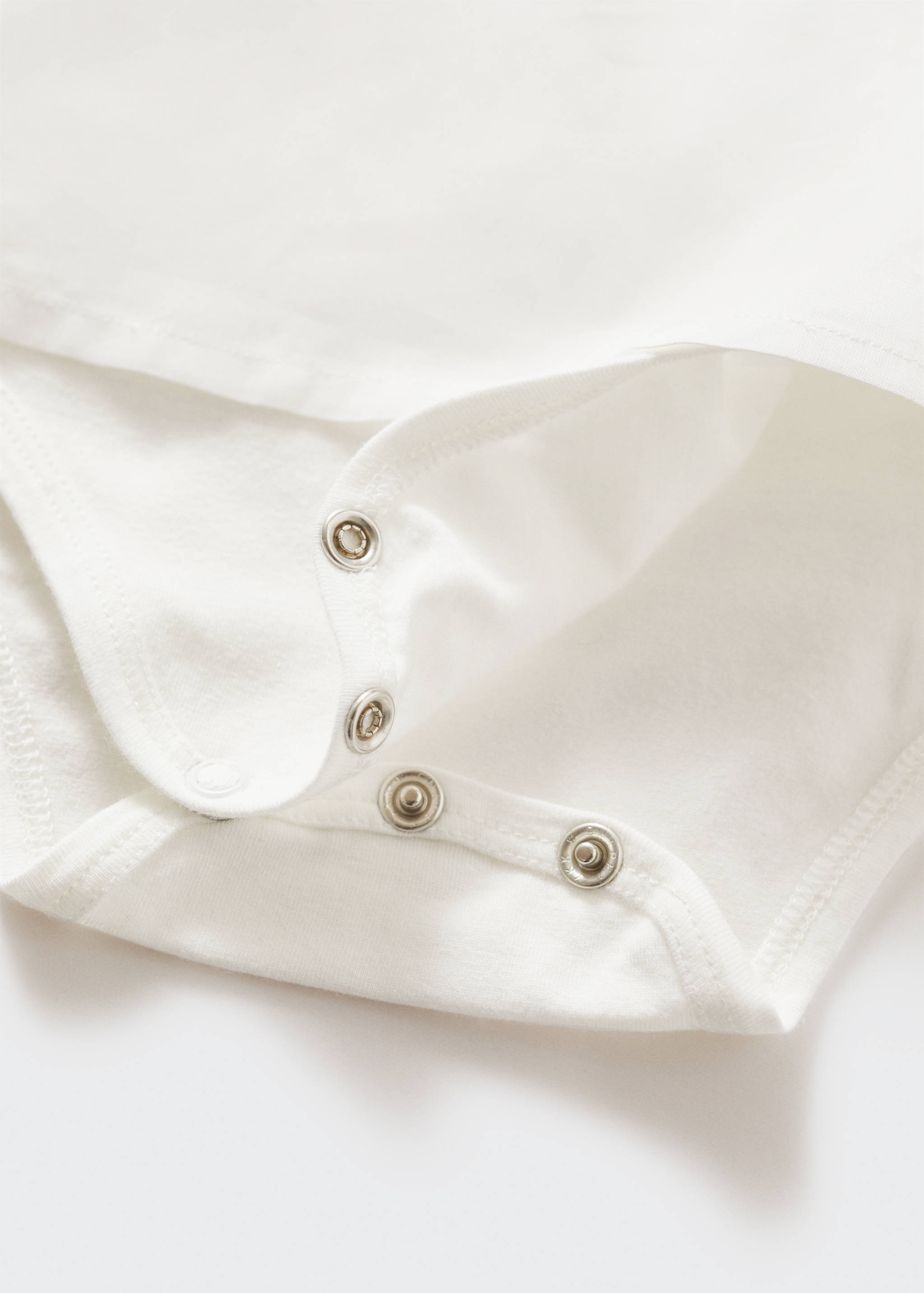 Cotton bodysuit with classic neck - Details of the article 0