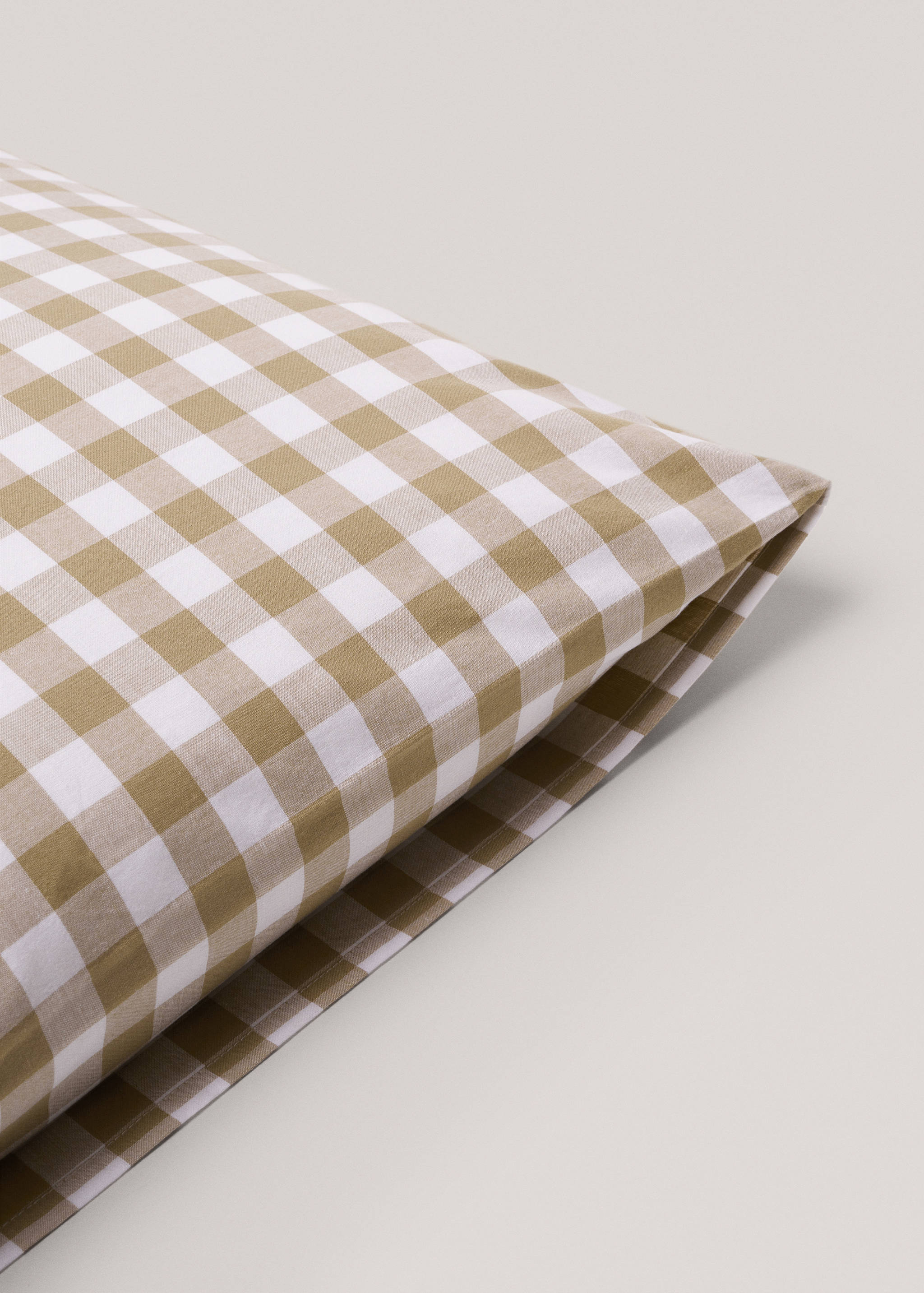 100% cotton gingham check pillow cases 50x75cm (2u) - Details of the article 1