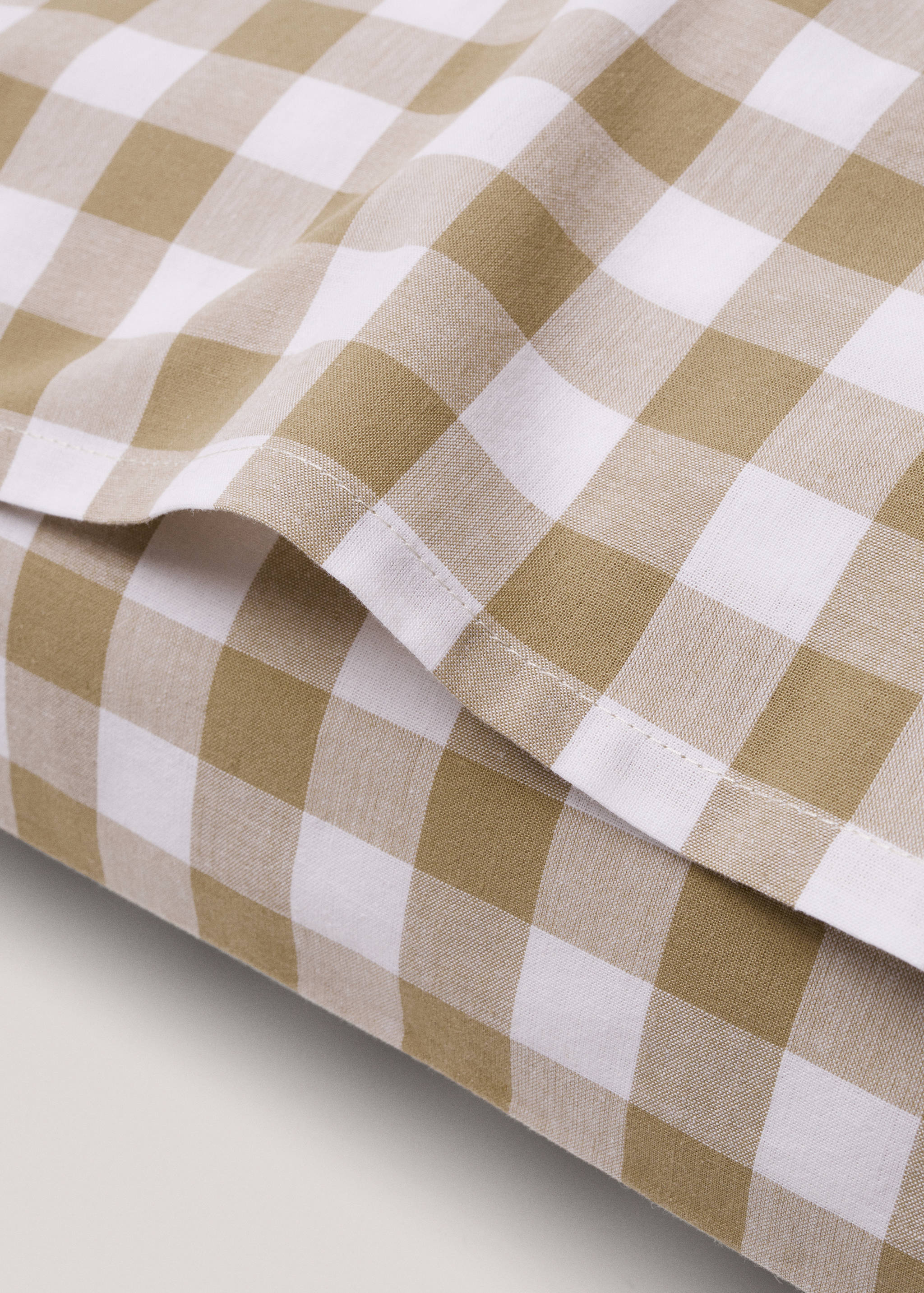 100% cotton gingham check pillow cases 50x75cm (2u) - Details of the article 2