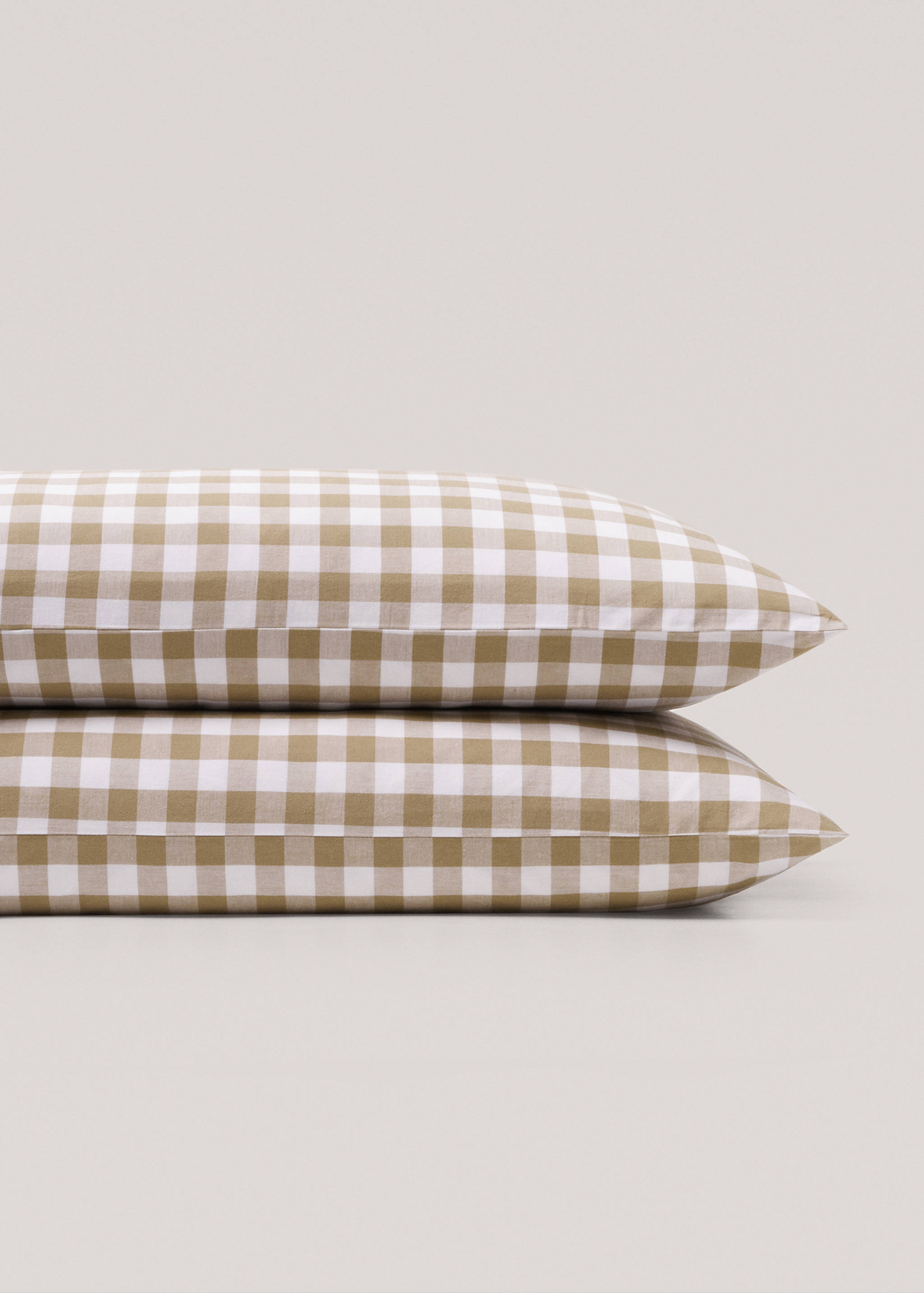100% cotton gingham check pillow cases 50x75cm (2u) - Details of the article 4
