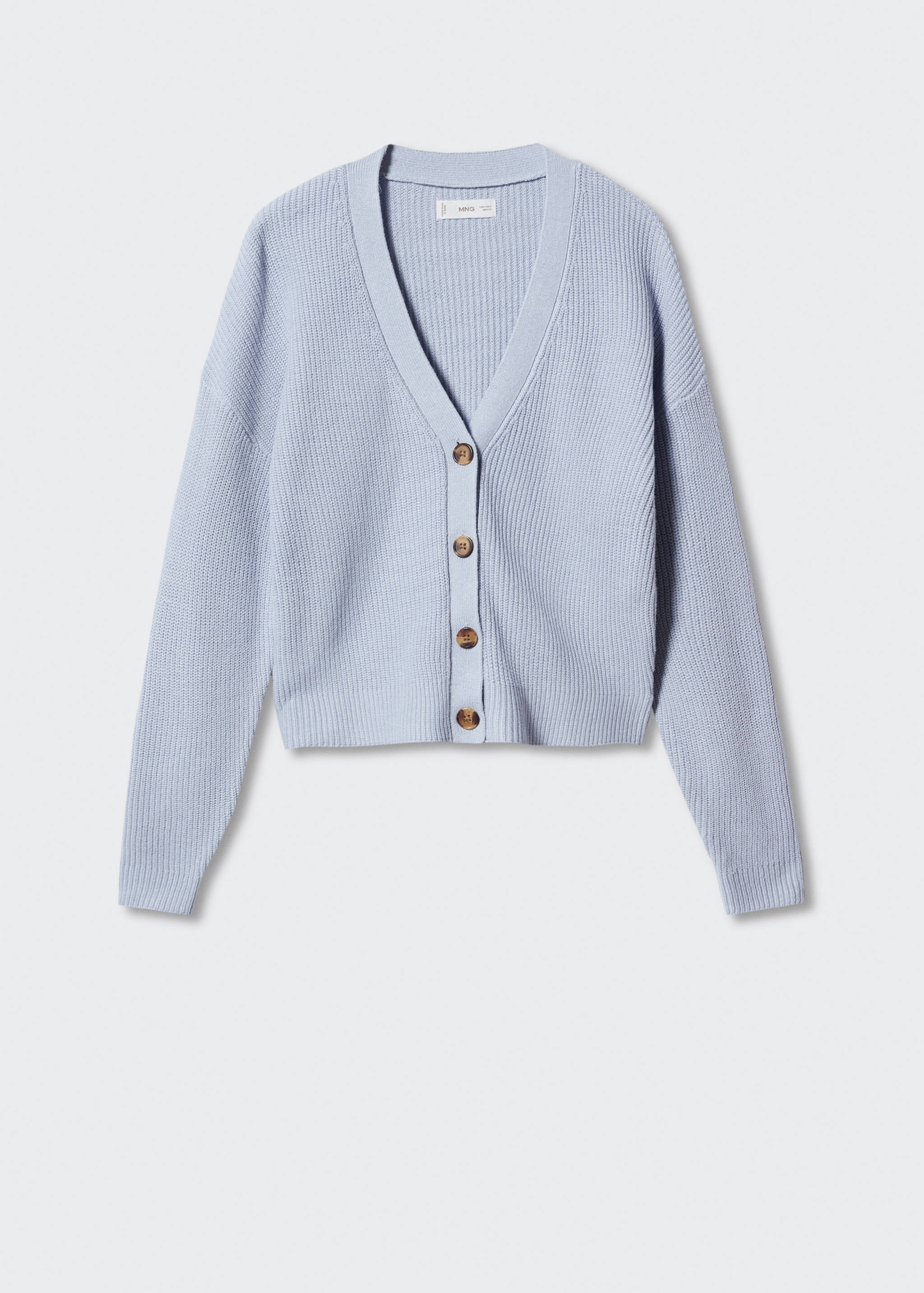 Ribbed knit cardigan - Article without model