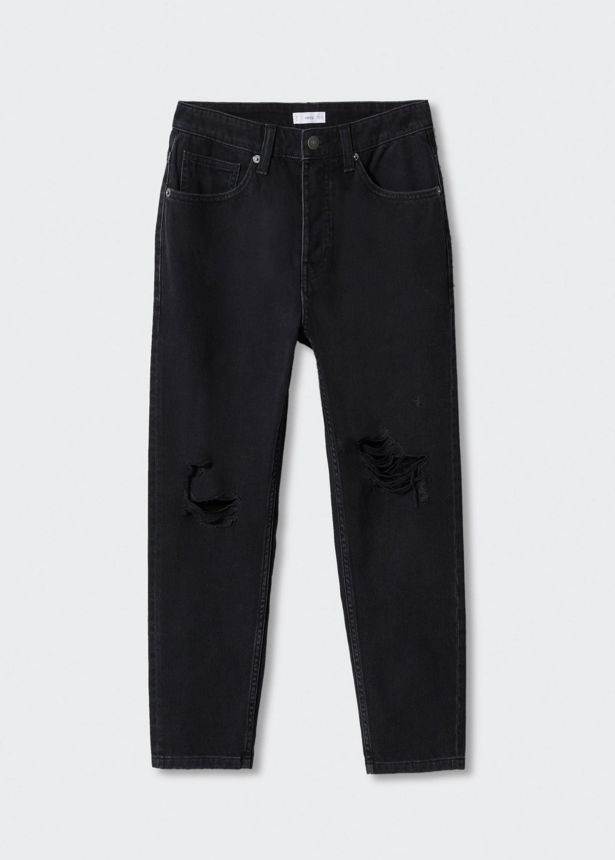 Pohabane tapered-fit traperice - Artikl bez modela