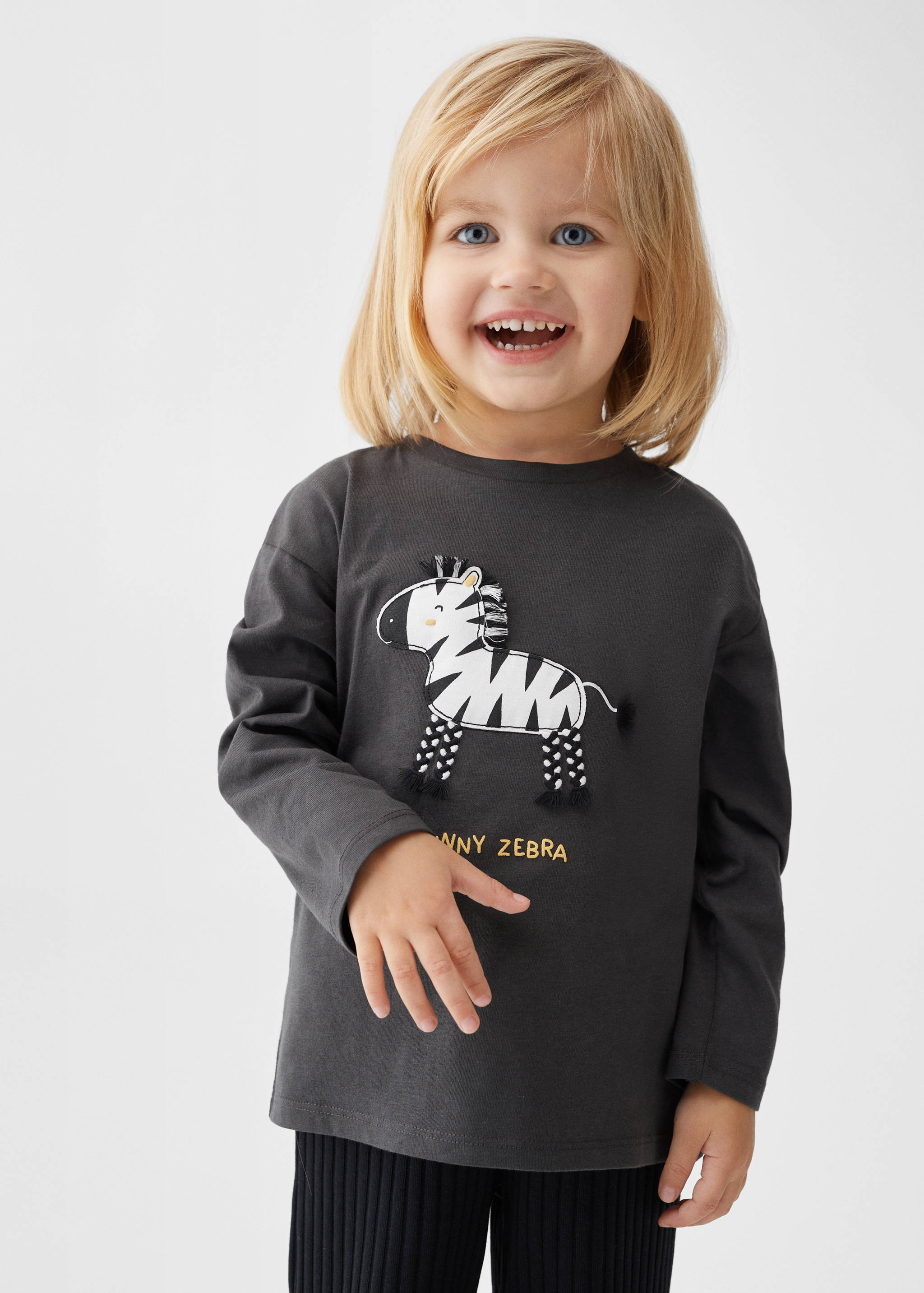 T-shirt manches longues imprimé - Plan général