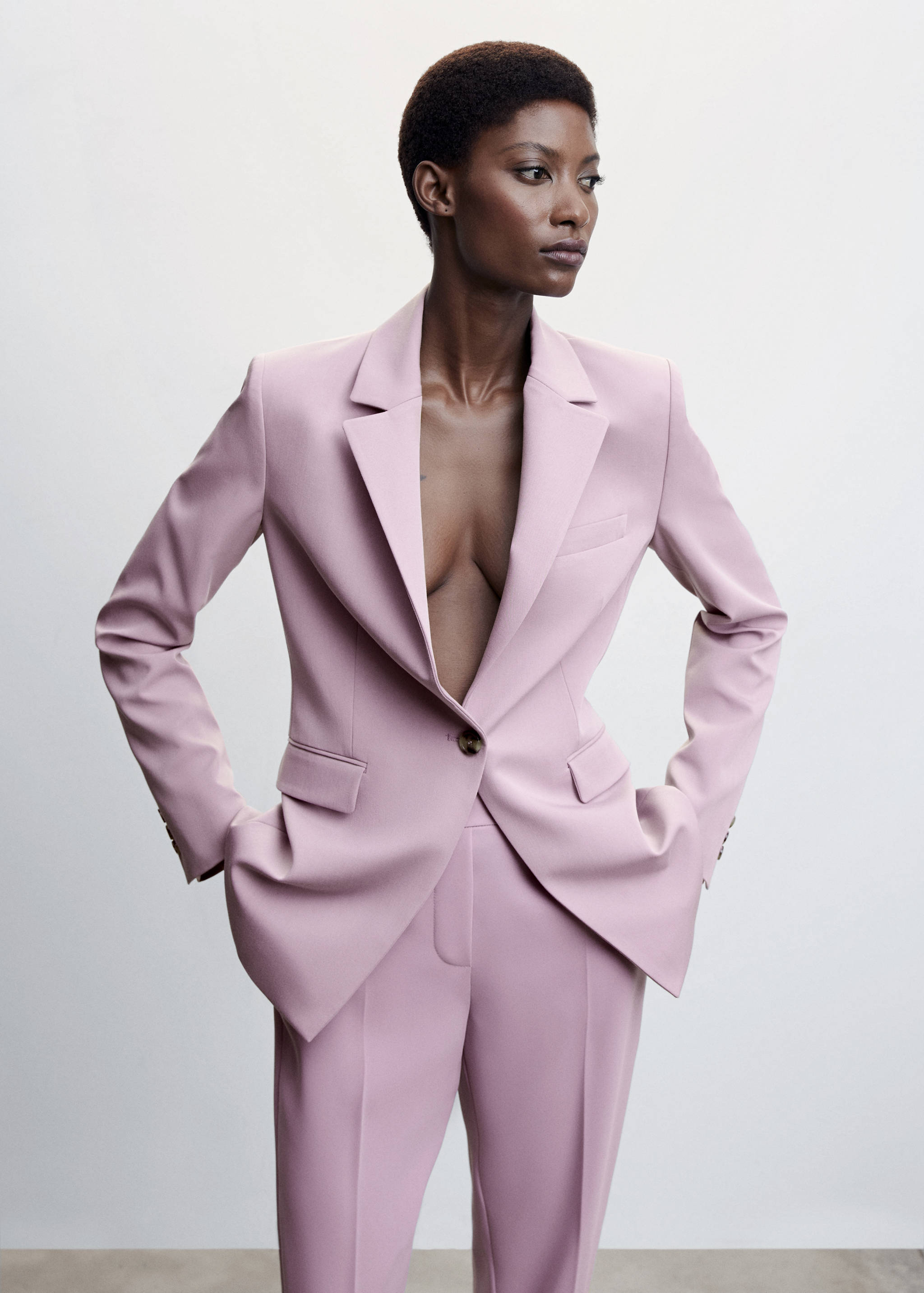 Colbert met knoop - Middenvlak