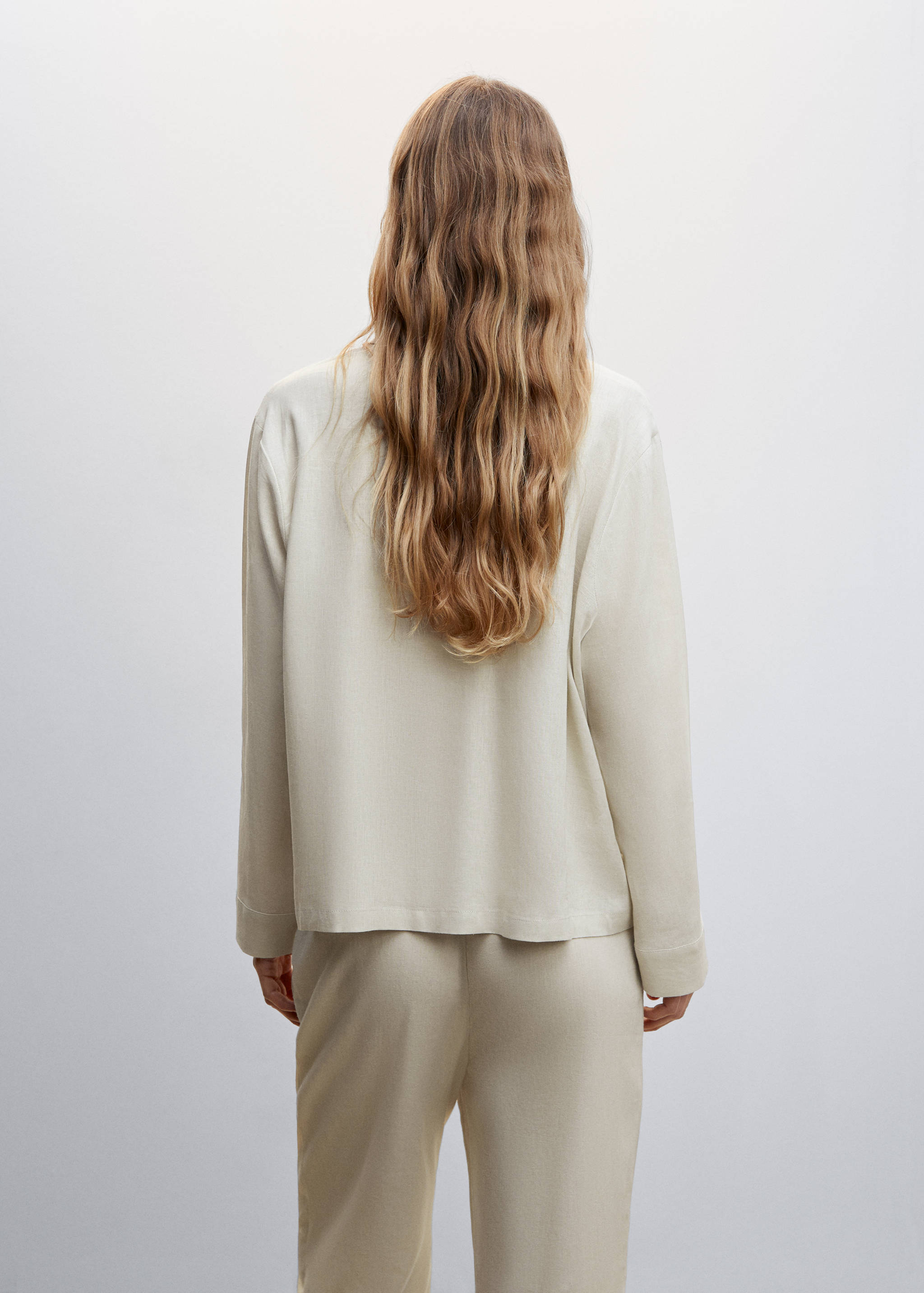 Chemise pyjama lin - Verso de l’article