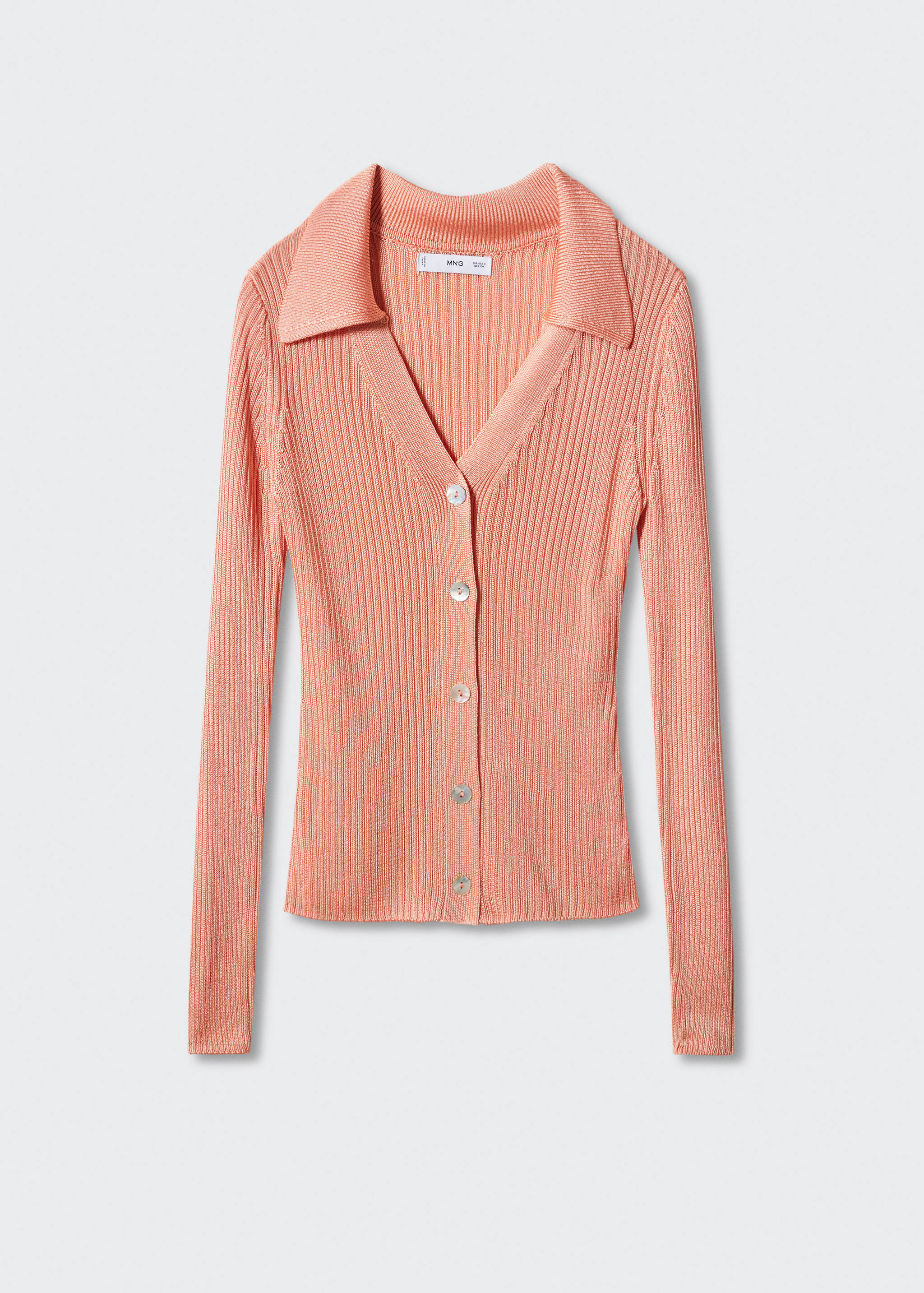 Kardigan s límečkem stylu polokošile - Zboží bez modelu