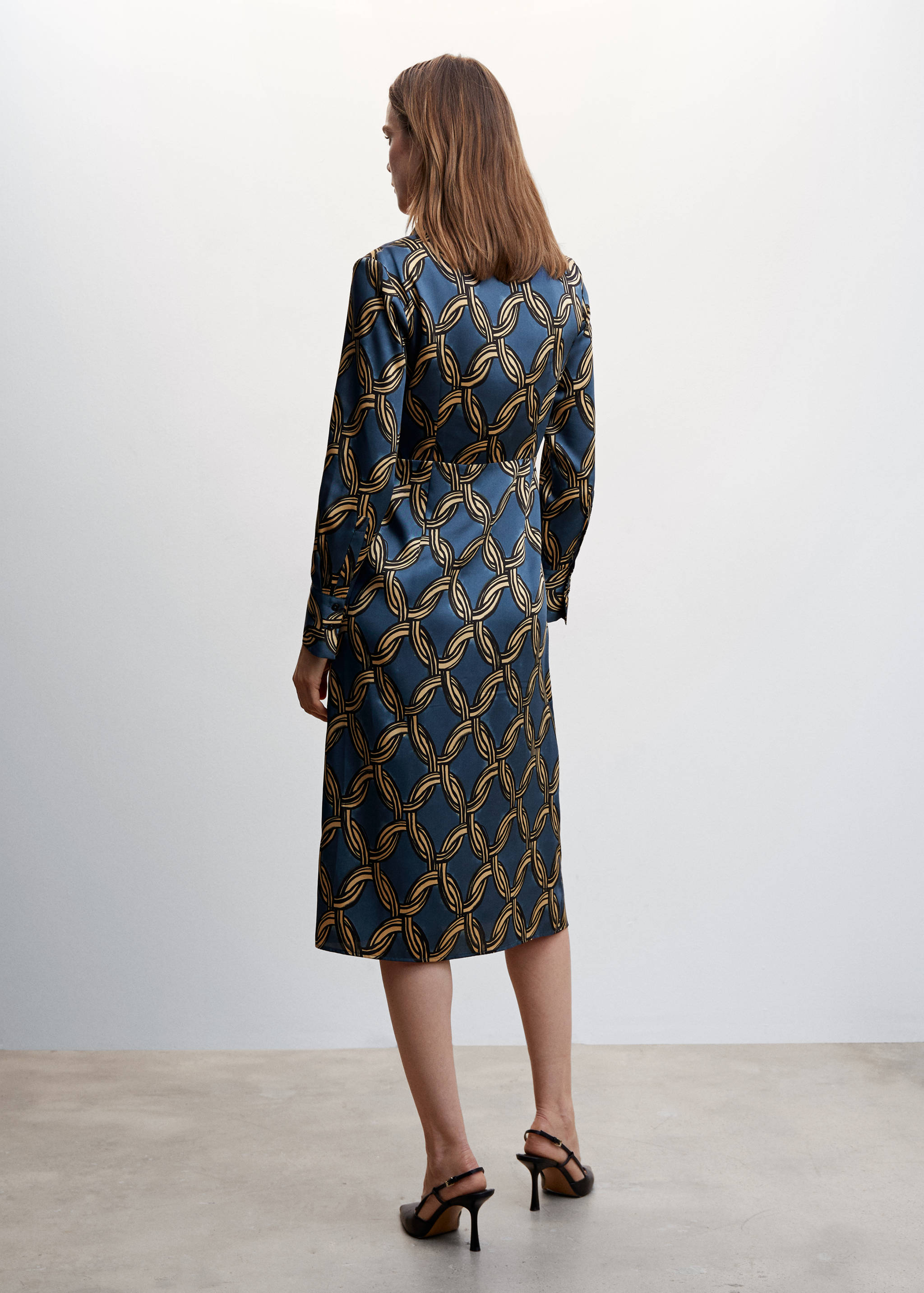 Chain-print midi-dress - Reverse of the article