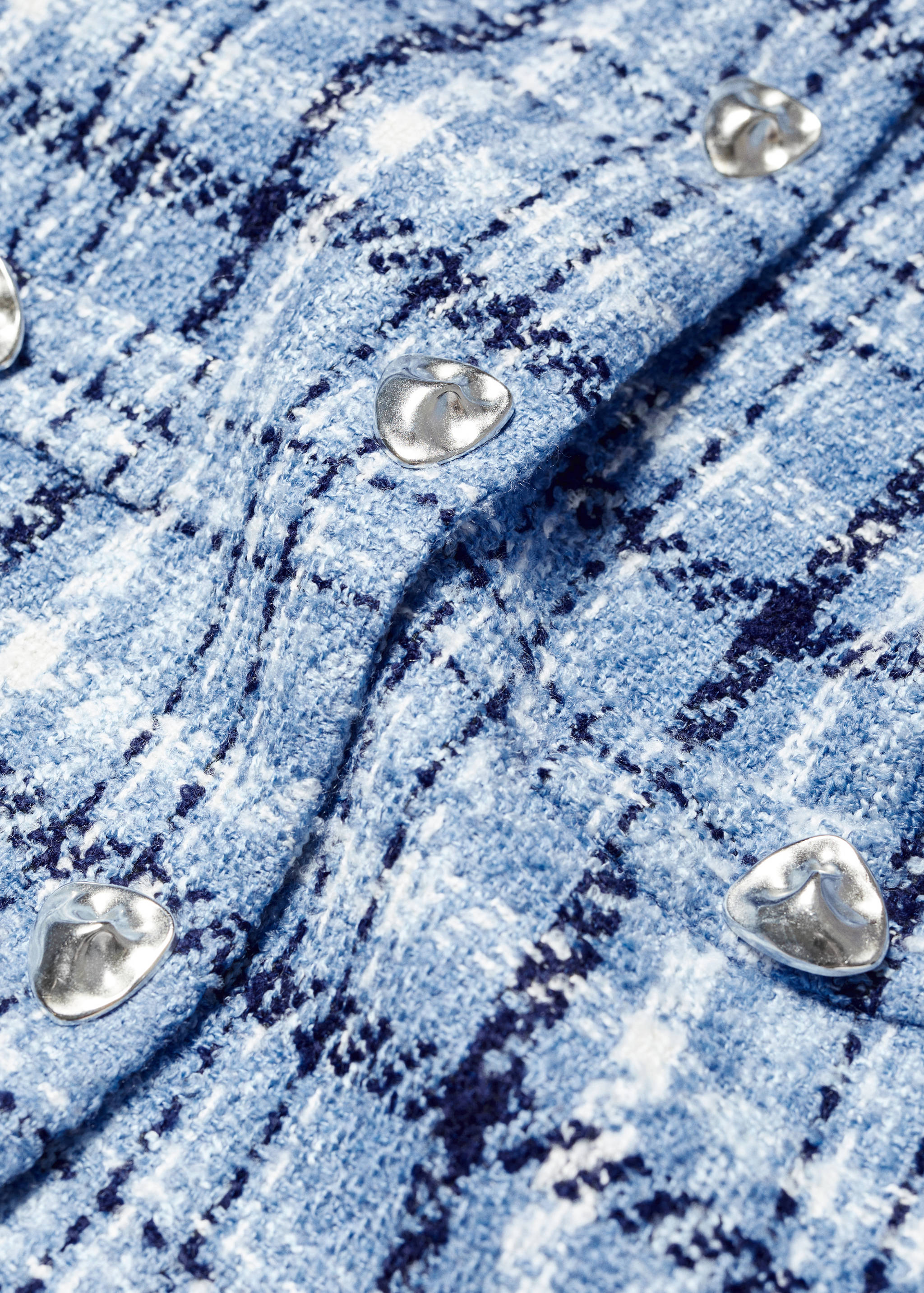 Tvídový kabátek s kostkou - Detail zboží 8