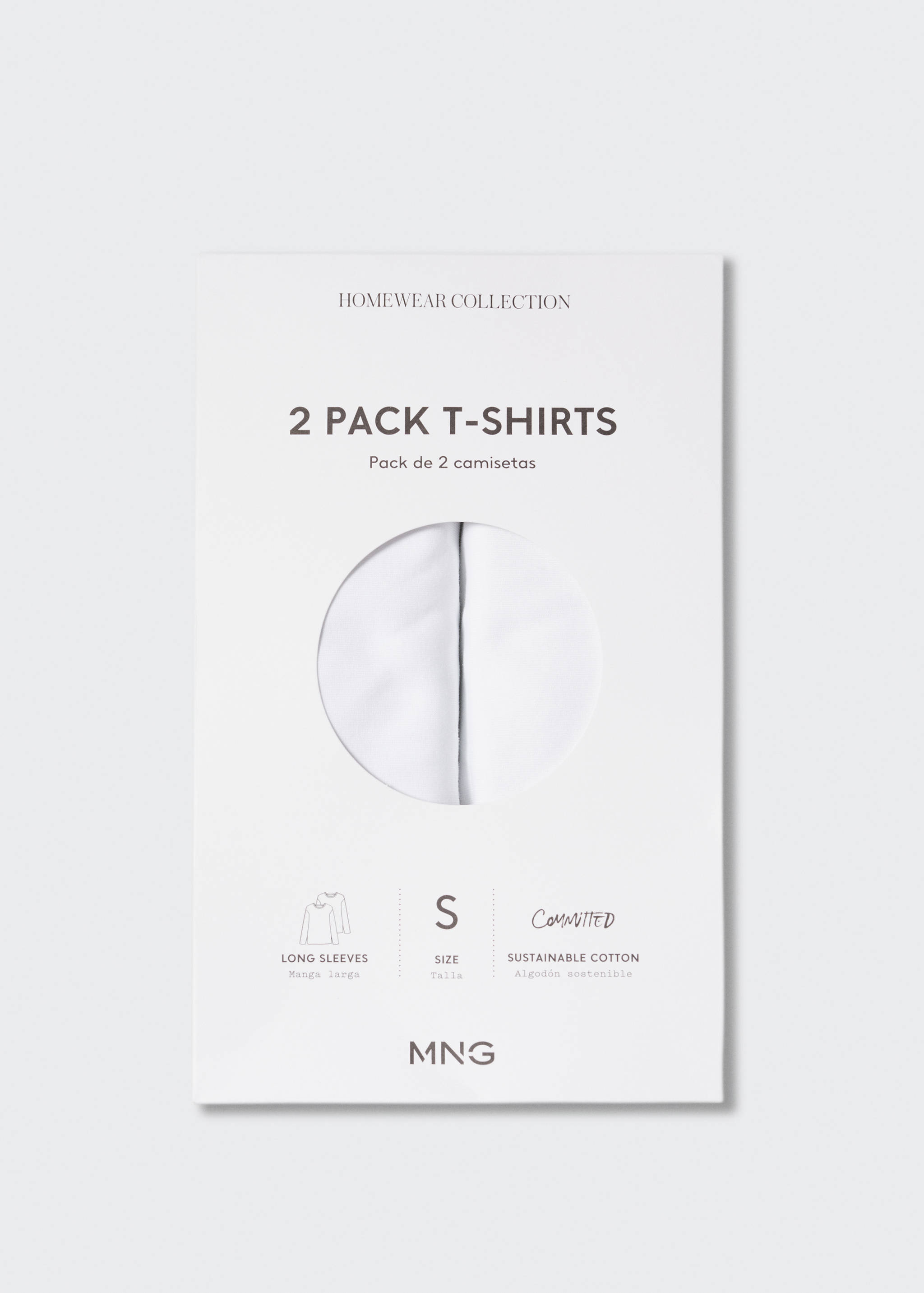 Pack de 2 t-shirts de algodão - Artigo sem modelo