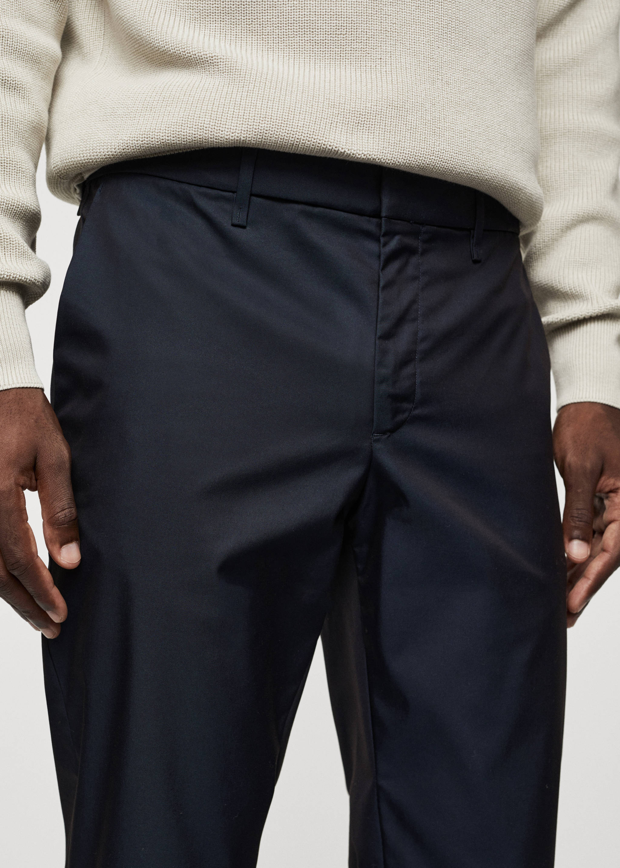 Slim Fit-Baumwollhose - Detail des Artikels 1