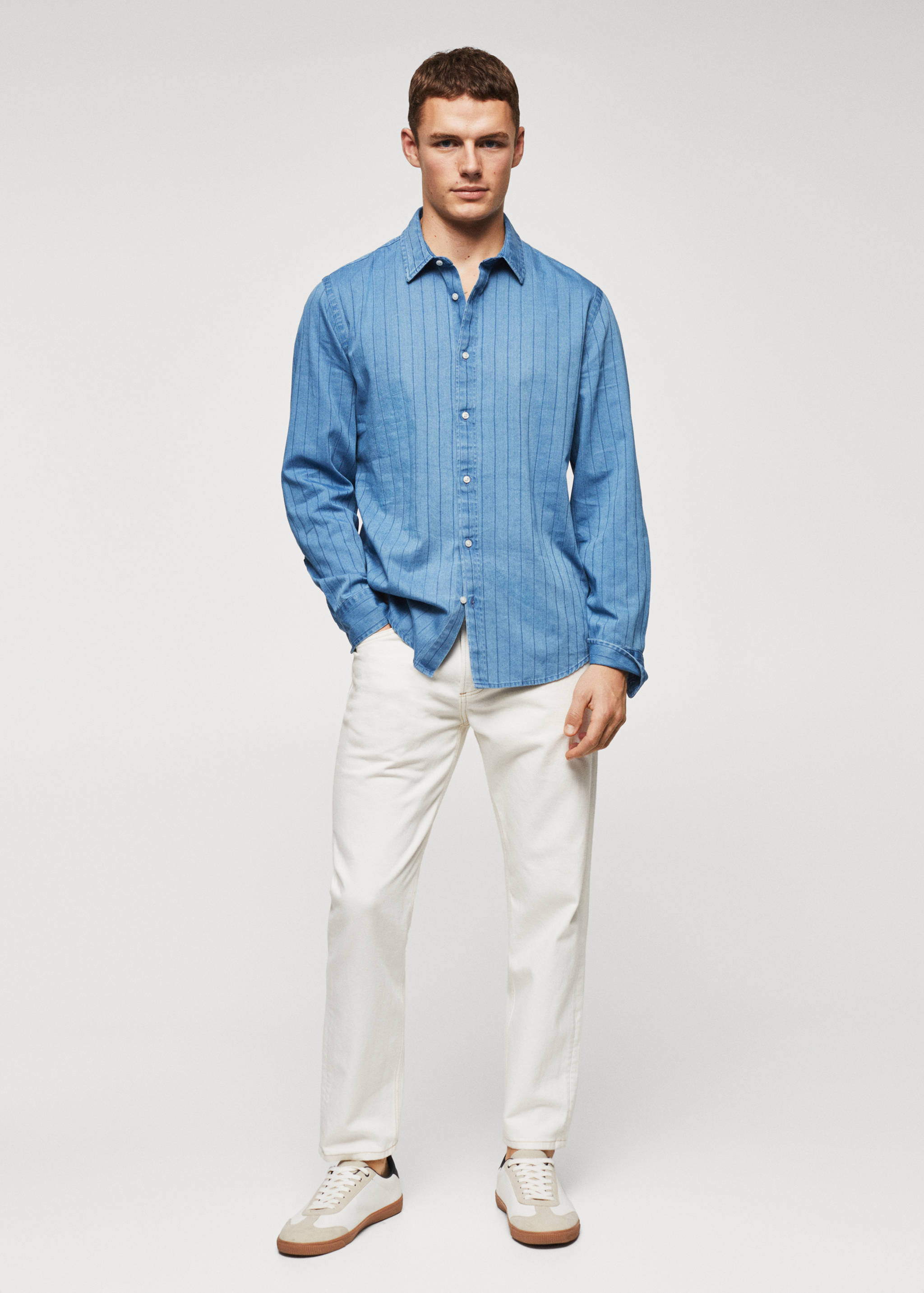 Camisa texana ratlles - Pla general