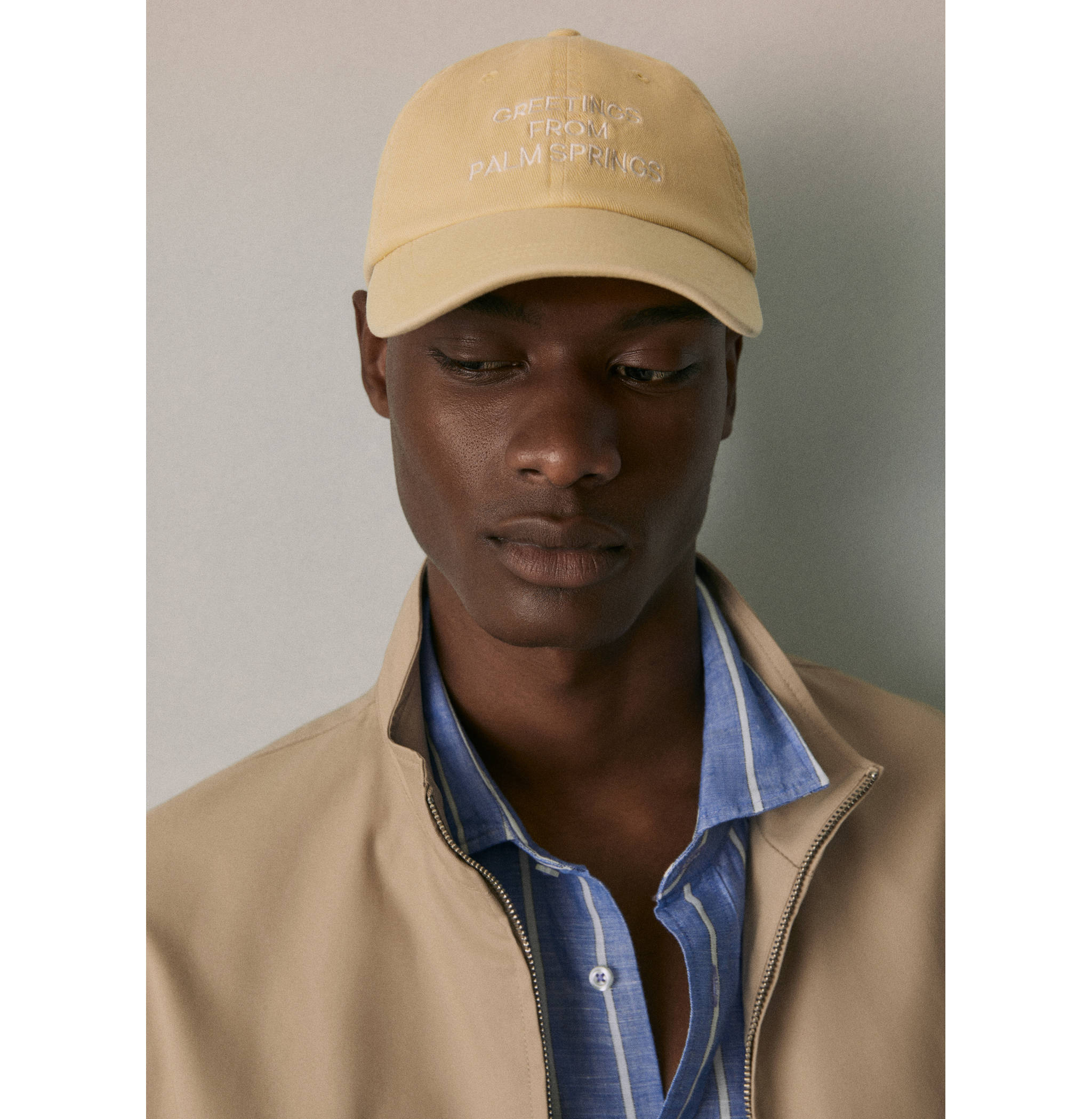 Embroidered message cap - General plane
