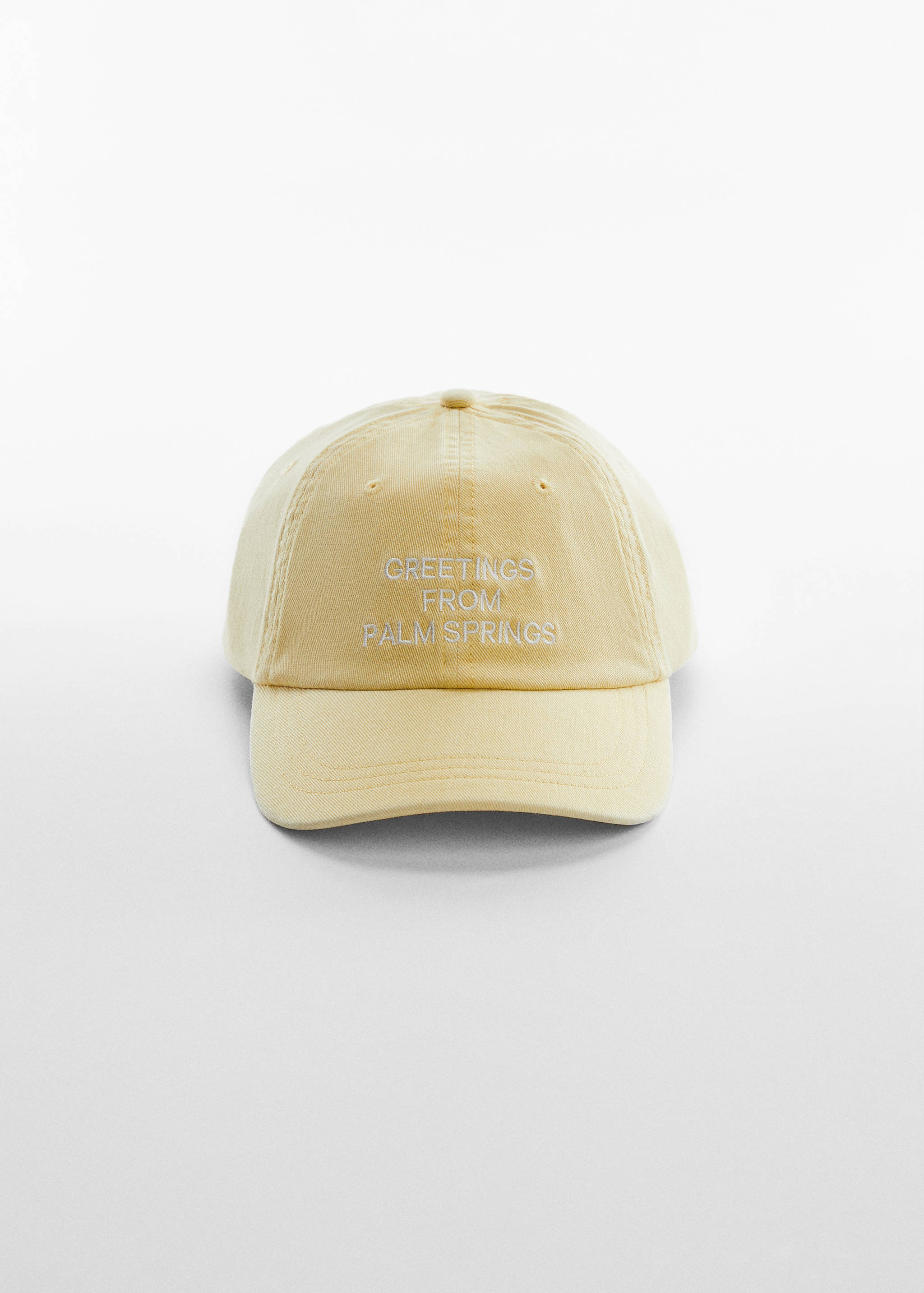Embroidered message cap - Medium plane