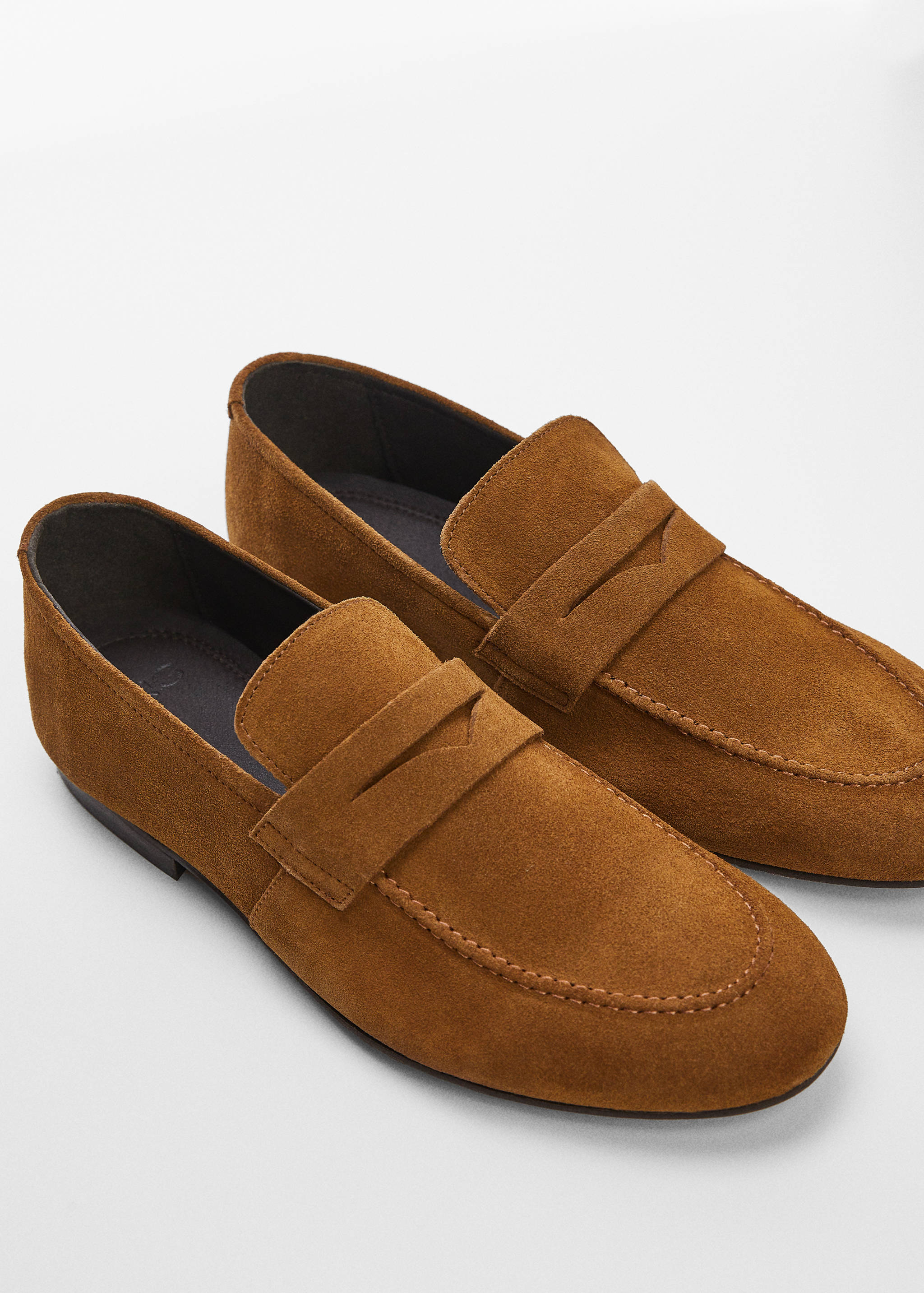 Suede leather loafers - Medium plane