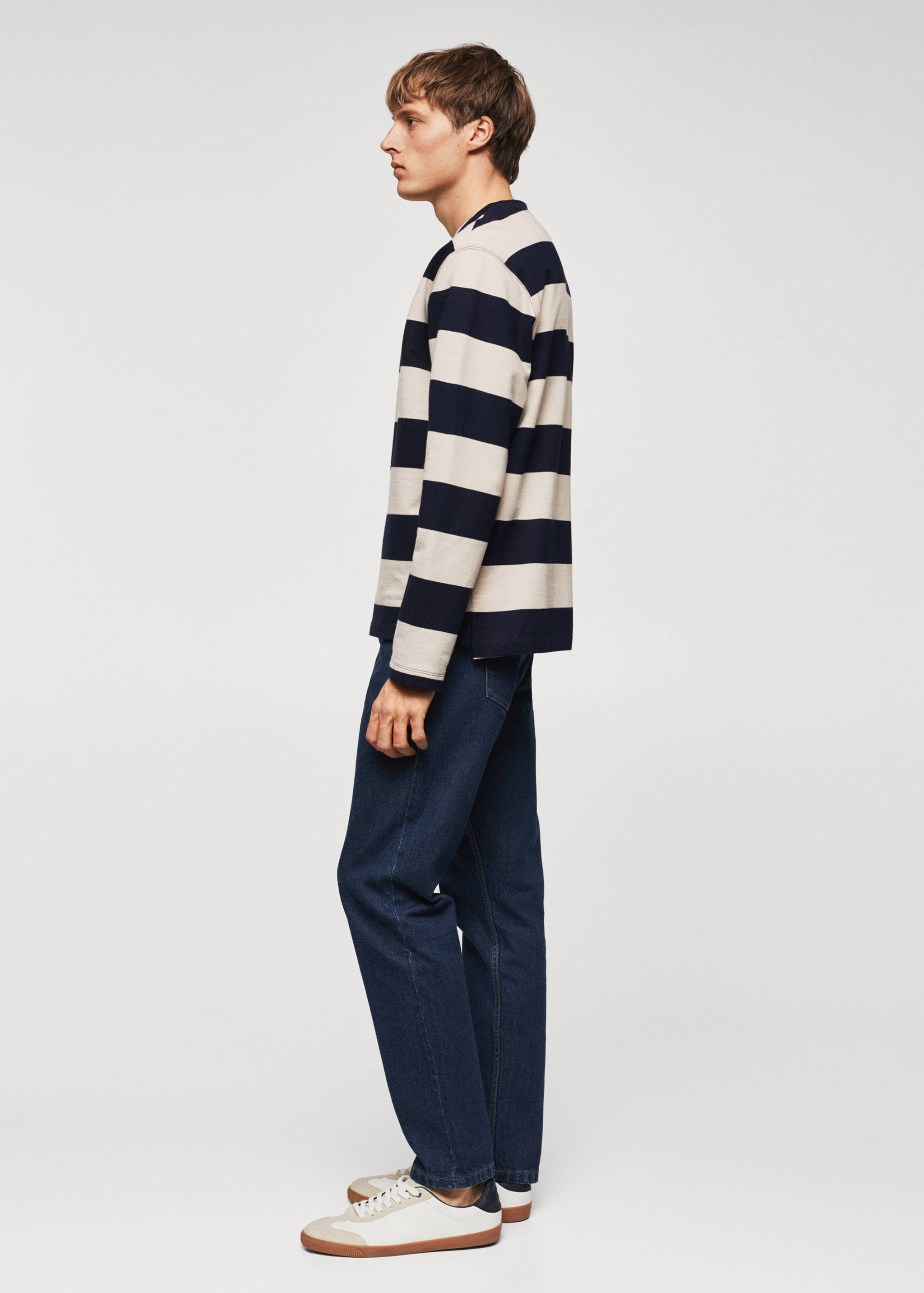 Striped cotton-blend sweatshirt - Details of the article 6