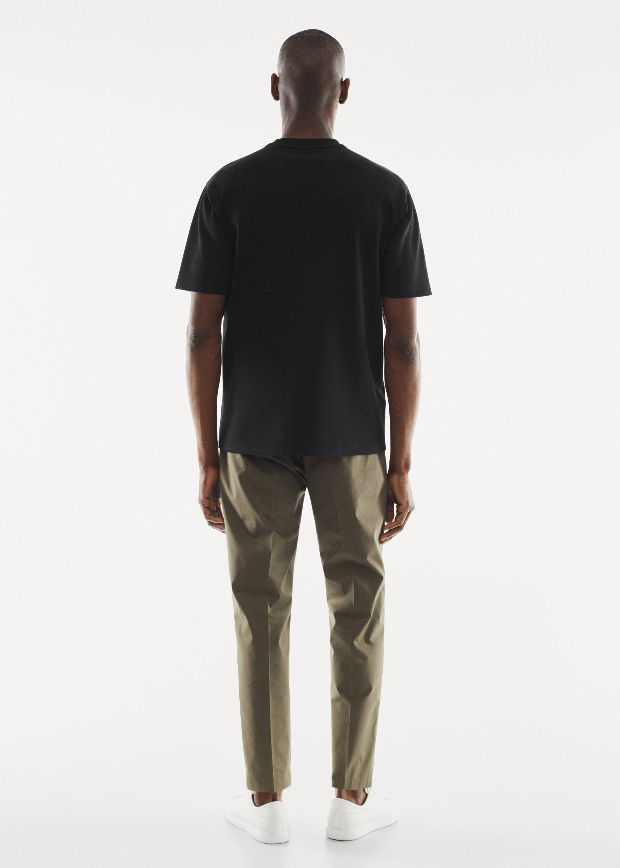 Ademend katoenen T-shirt - Achterkant van het artikel