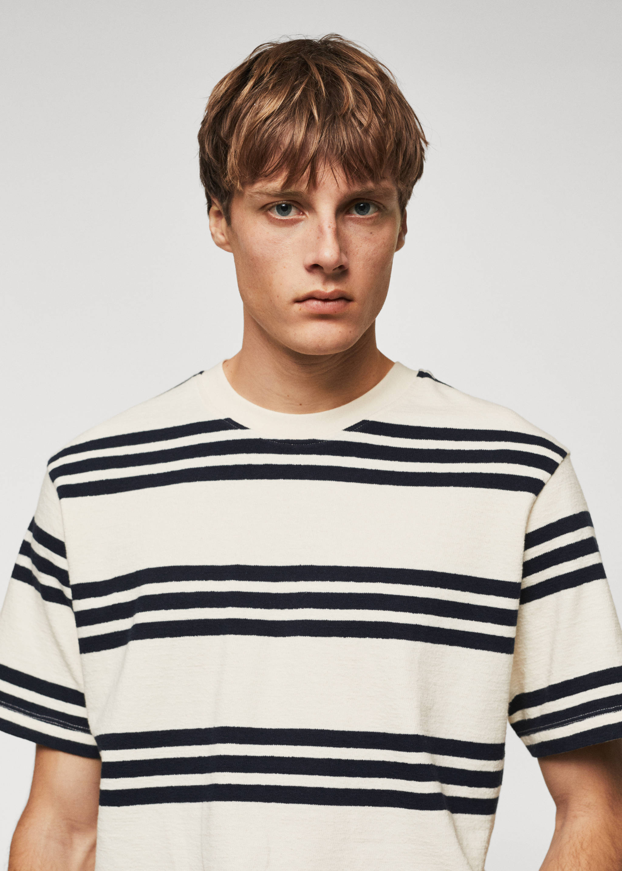 Gestreiftes Baumwoll-Shirt - Detail des Artikels 1