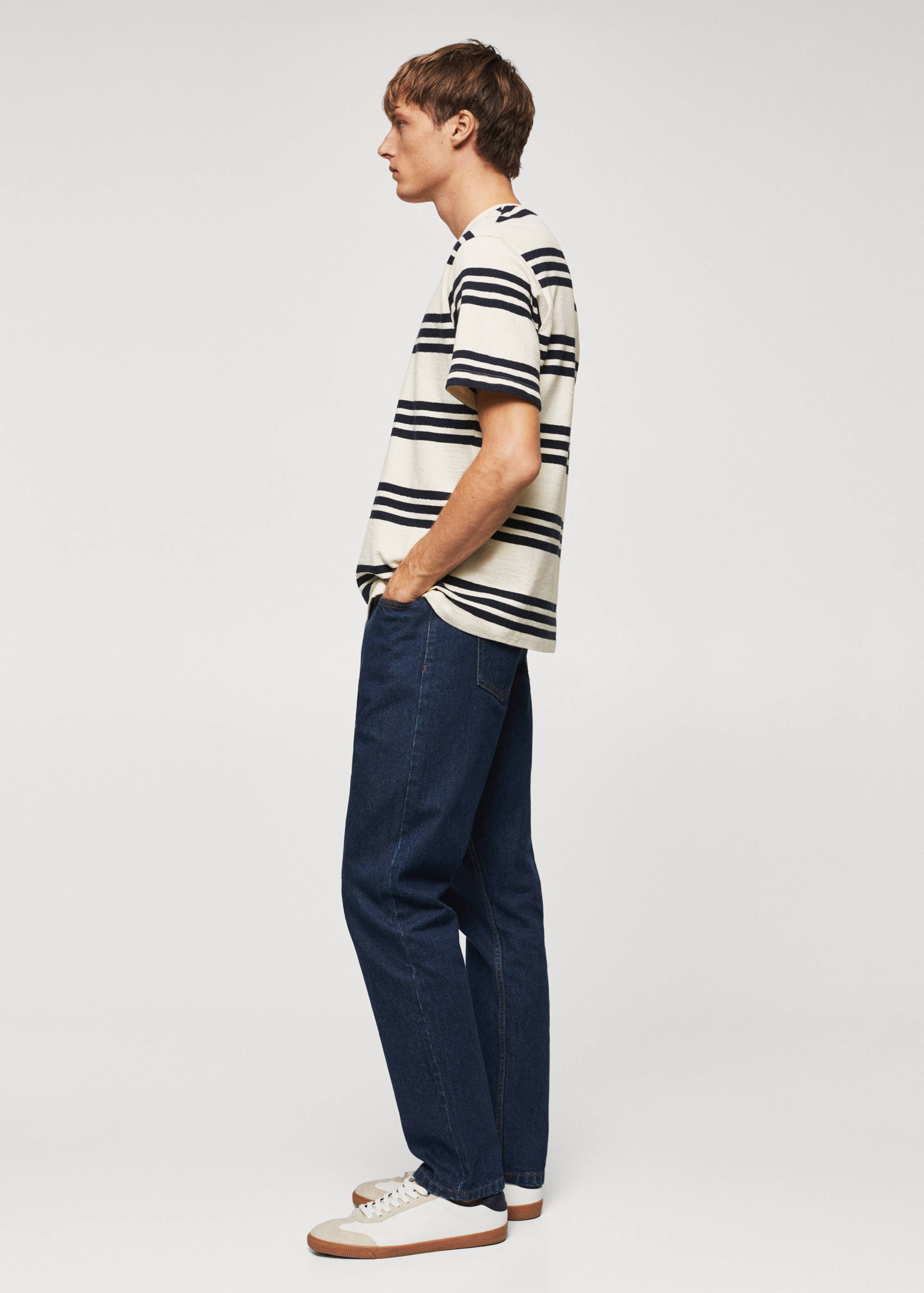 Gestreiftes Baumwoll-Shirt - Detail des Artikels 6