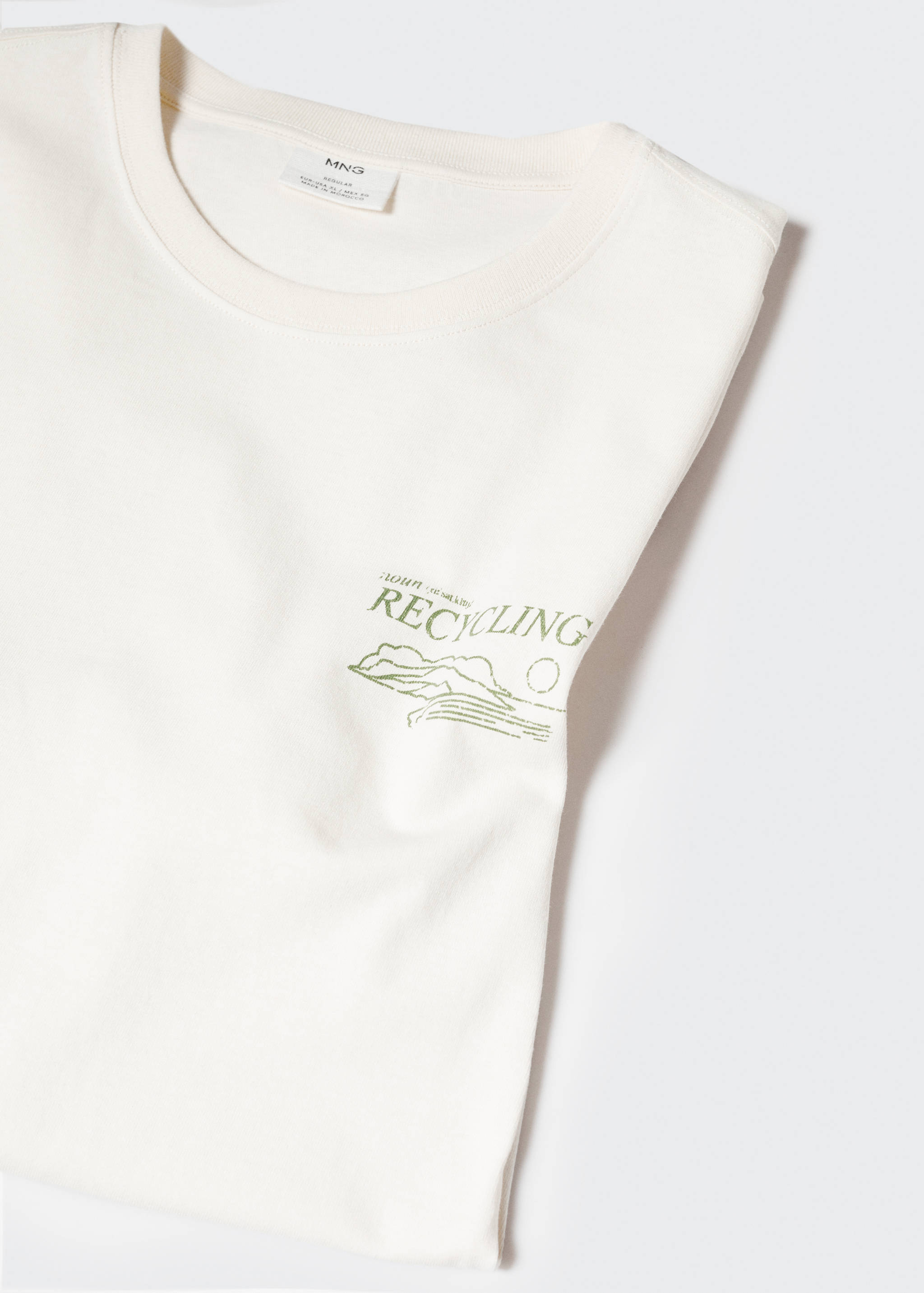 100% cotton t-shirt text - Details of the article 8