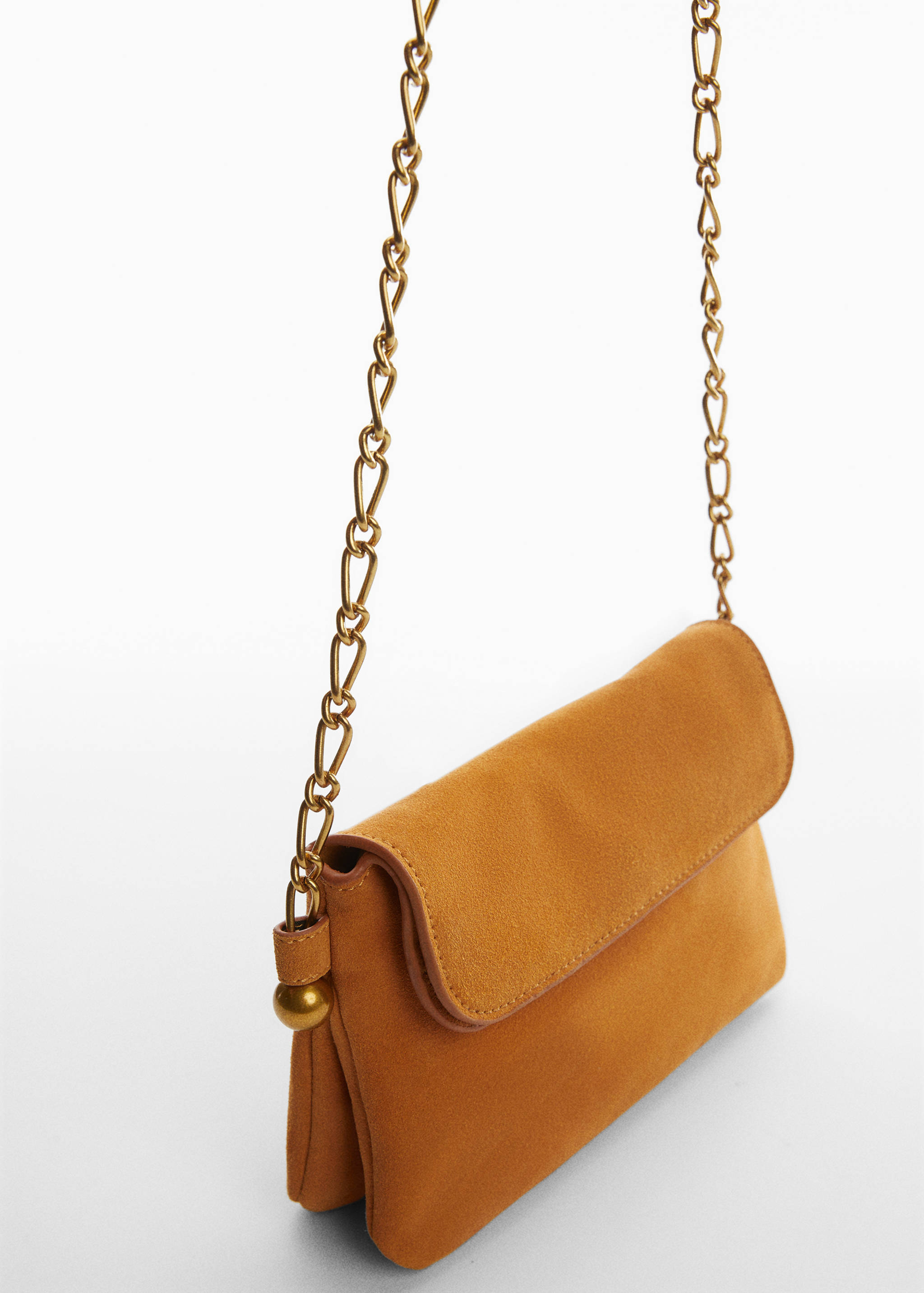Chain suede bag - Medium plane