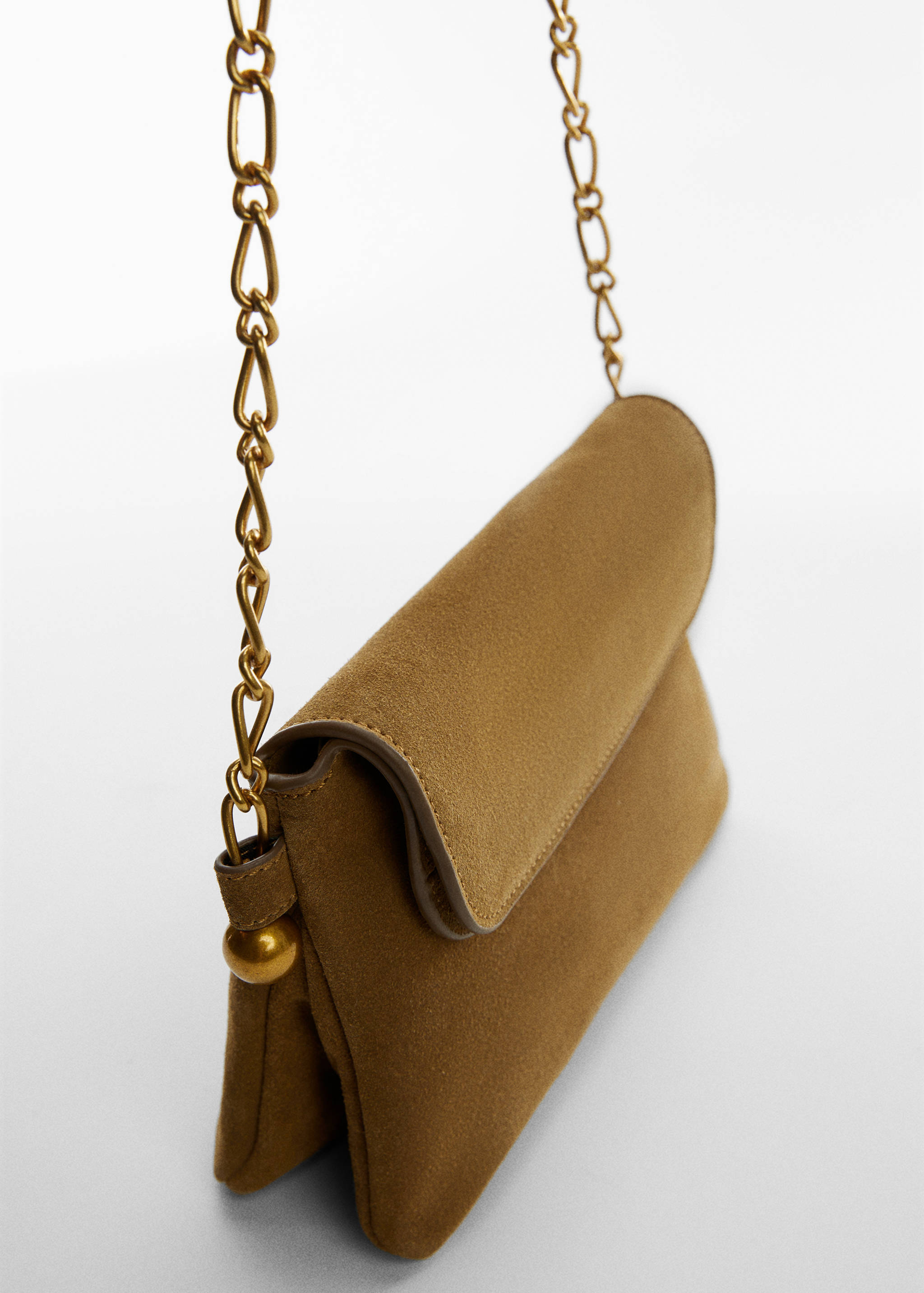 Chain suede bag - Medium plane