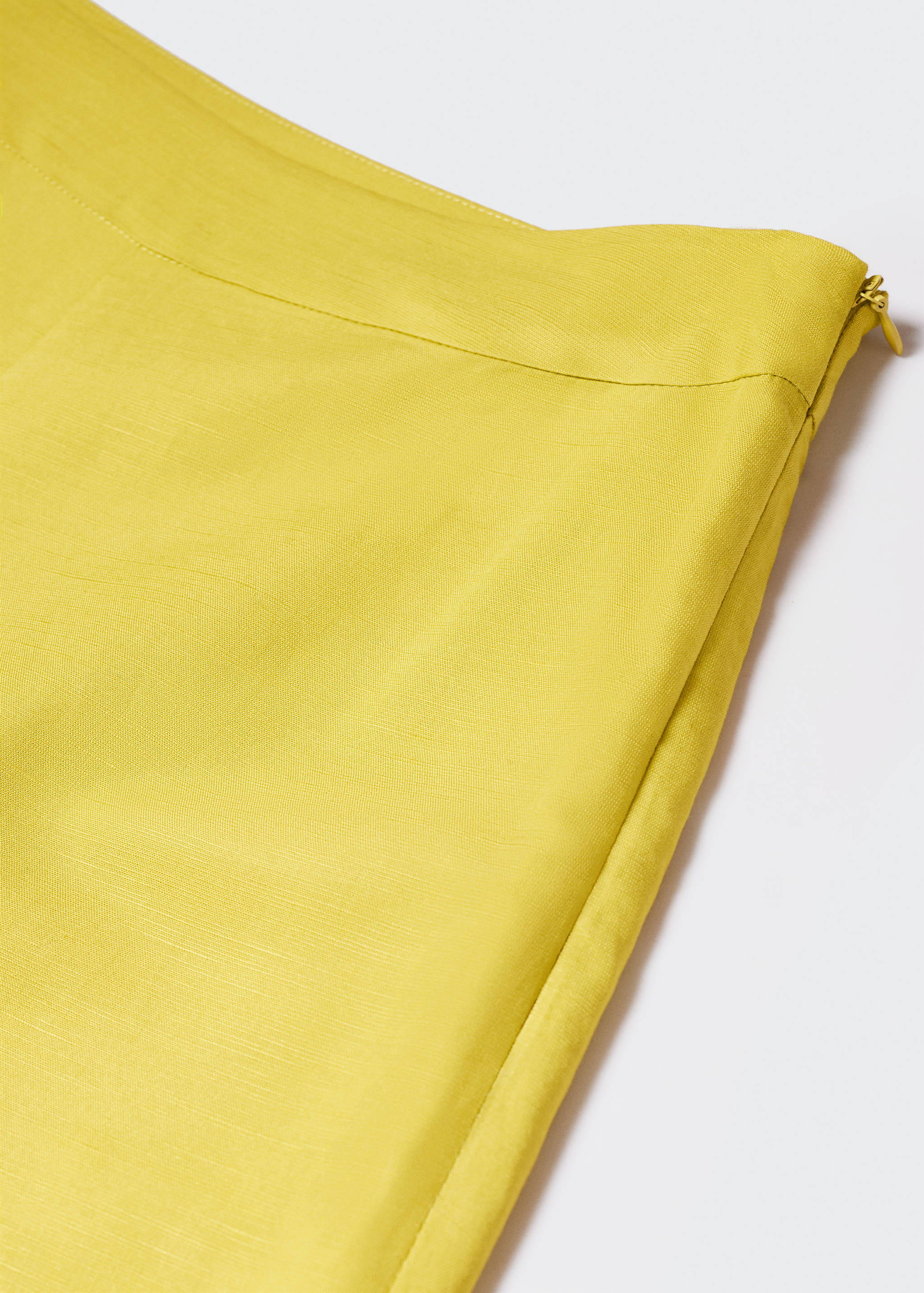 Cropped linen-blend trousers - Details of the article 8