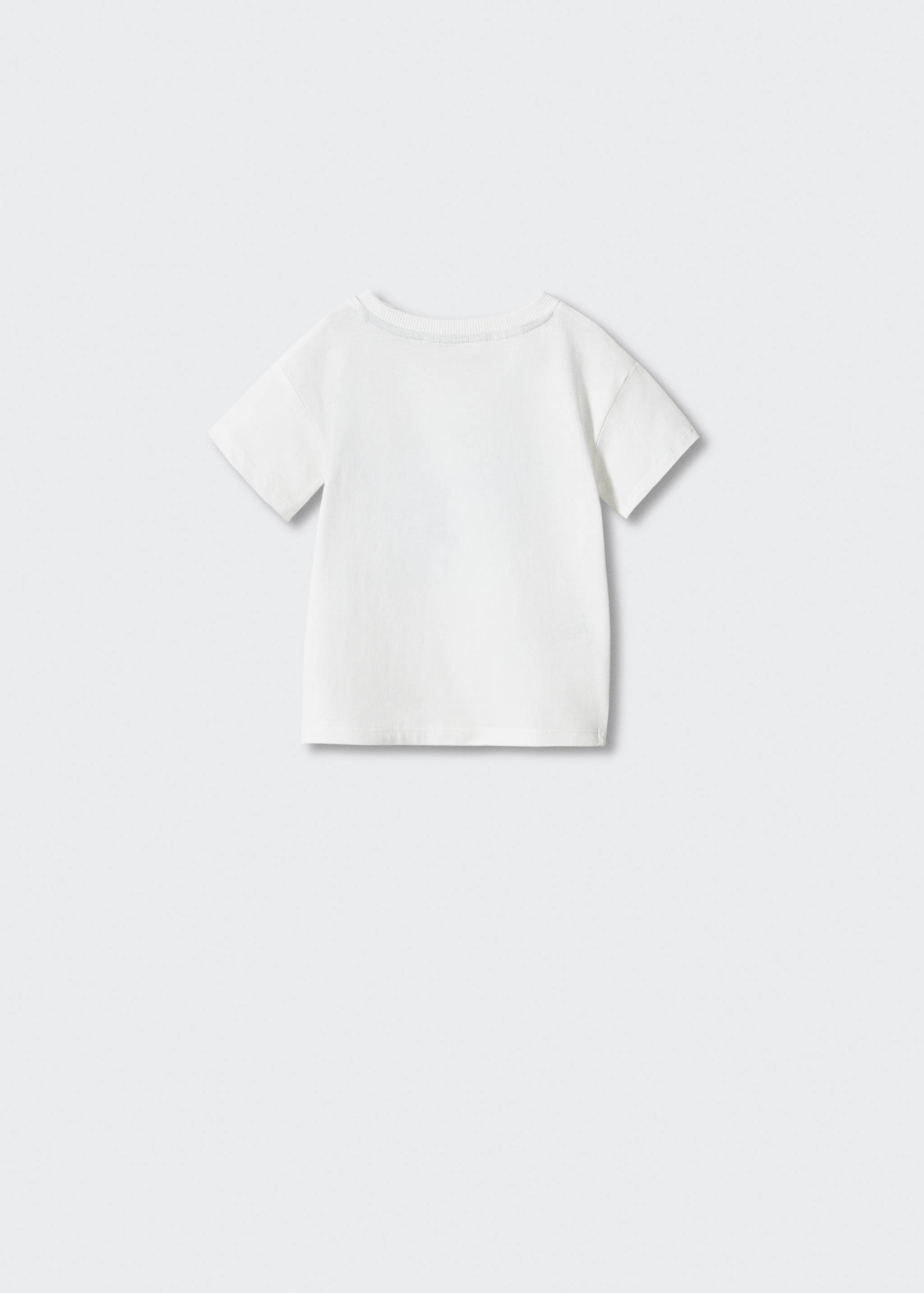 Printed cotton-blend T-shirt - Reverse of the article