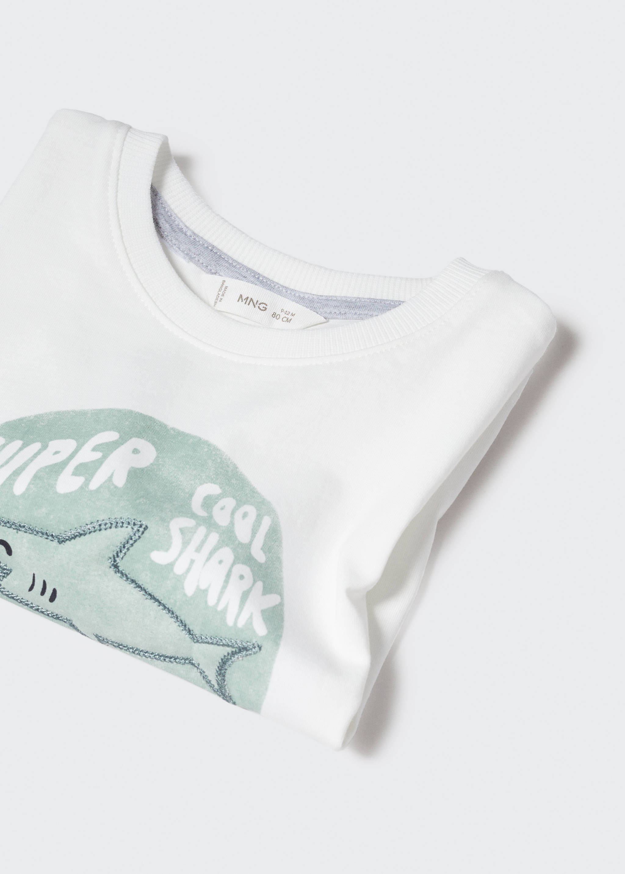 Printed cotton-blend T-shirt - Details of the article 0