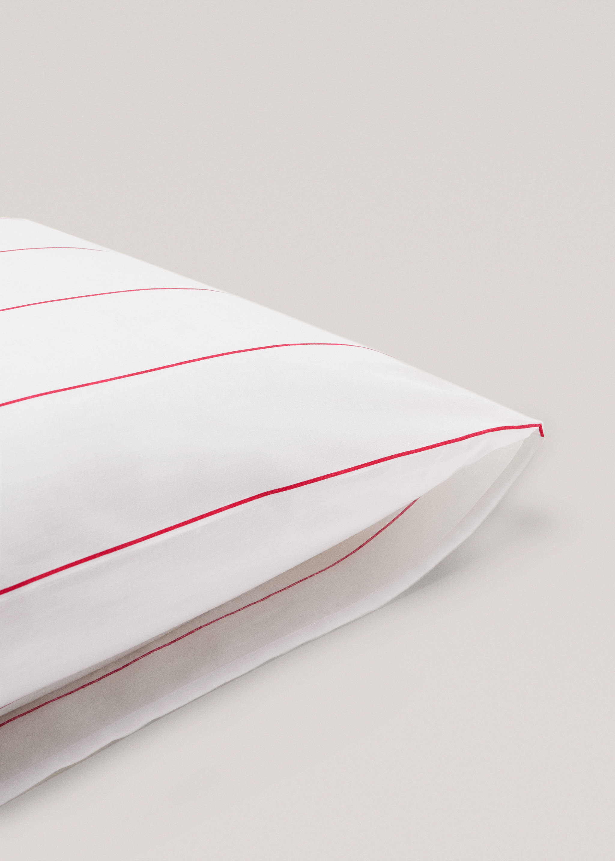 Housse de 2 housses de coussin coton rayures 60x60 cm - Détail de l'article 3