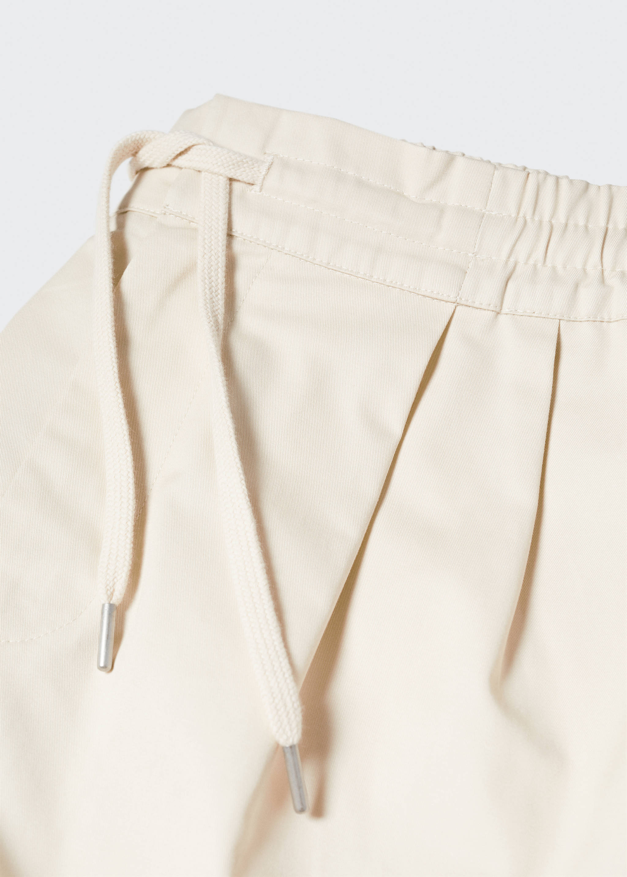 Cotton pleated Bermuda shorts - Details of the article 8