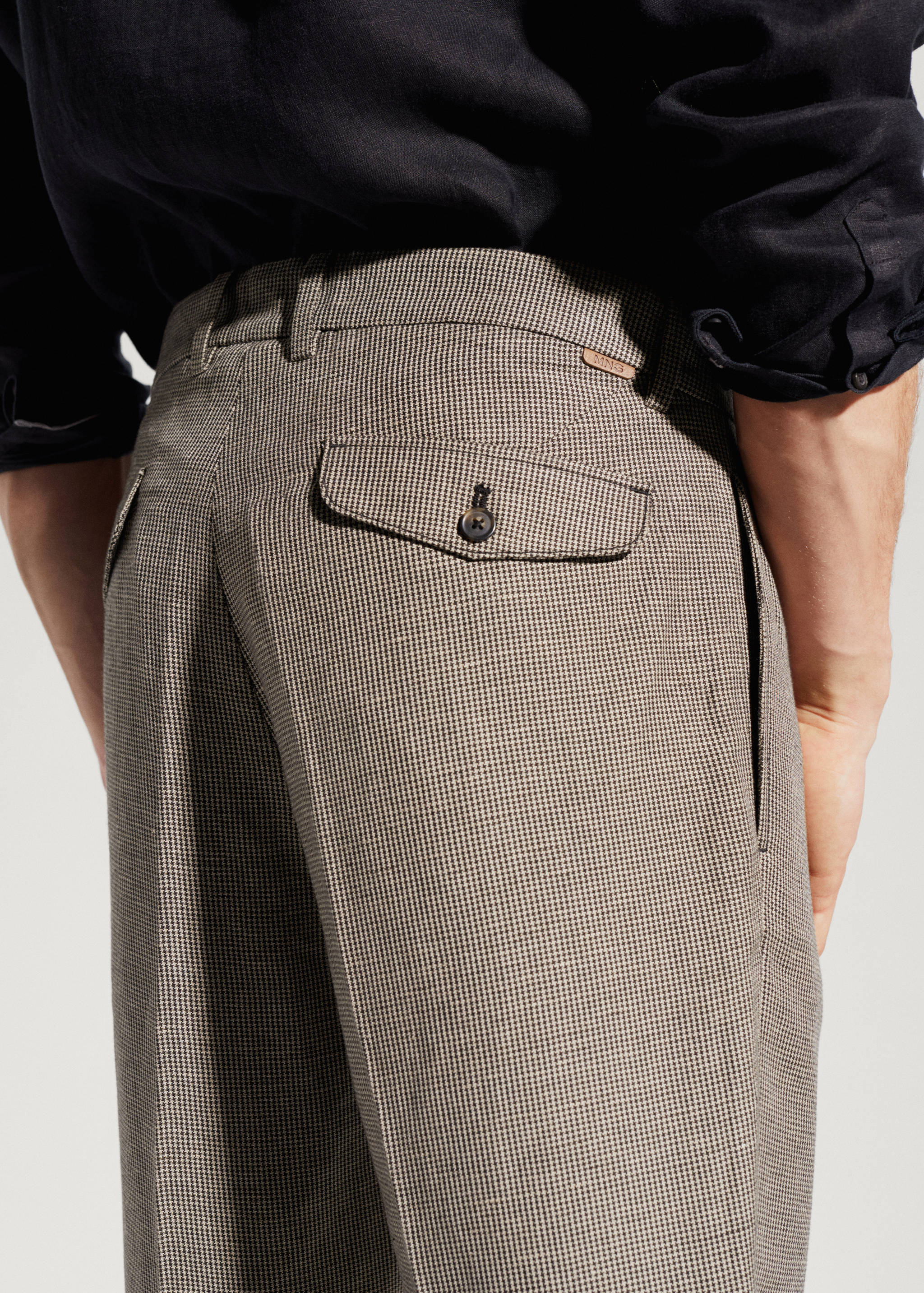Slim Fit-Leinenhose - Detail des Artikels 2