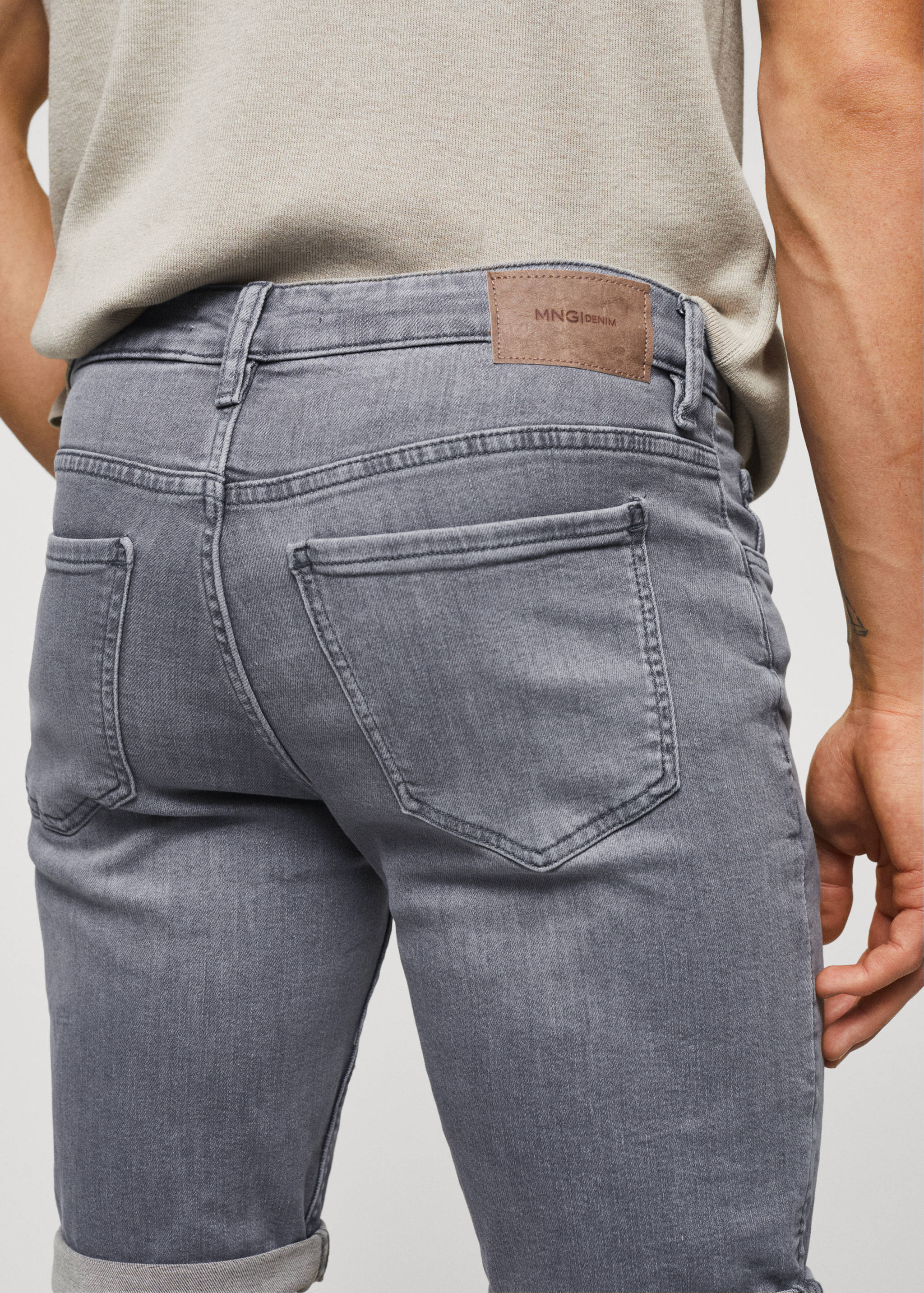Slim Fit-Jeans-Bermudashorts - Detail des Artikels 2