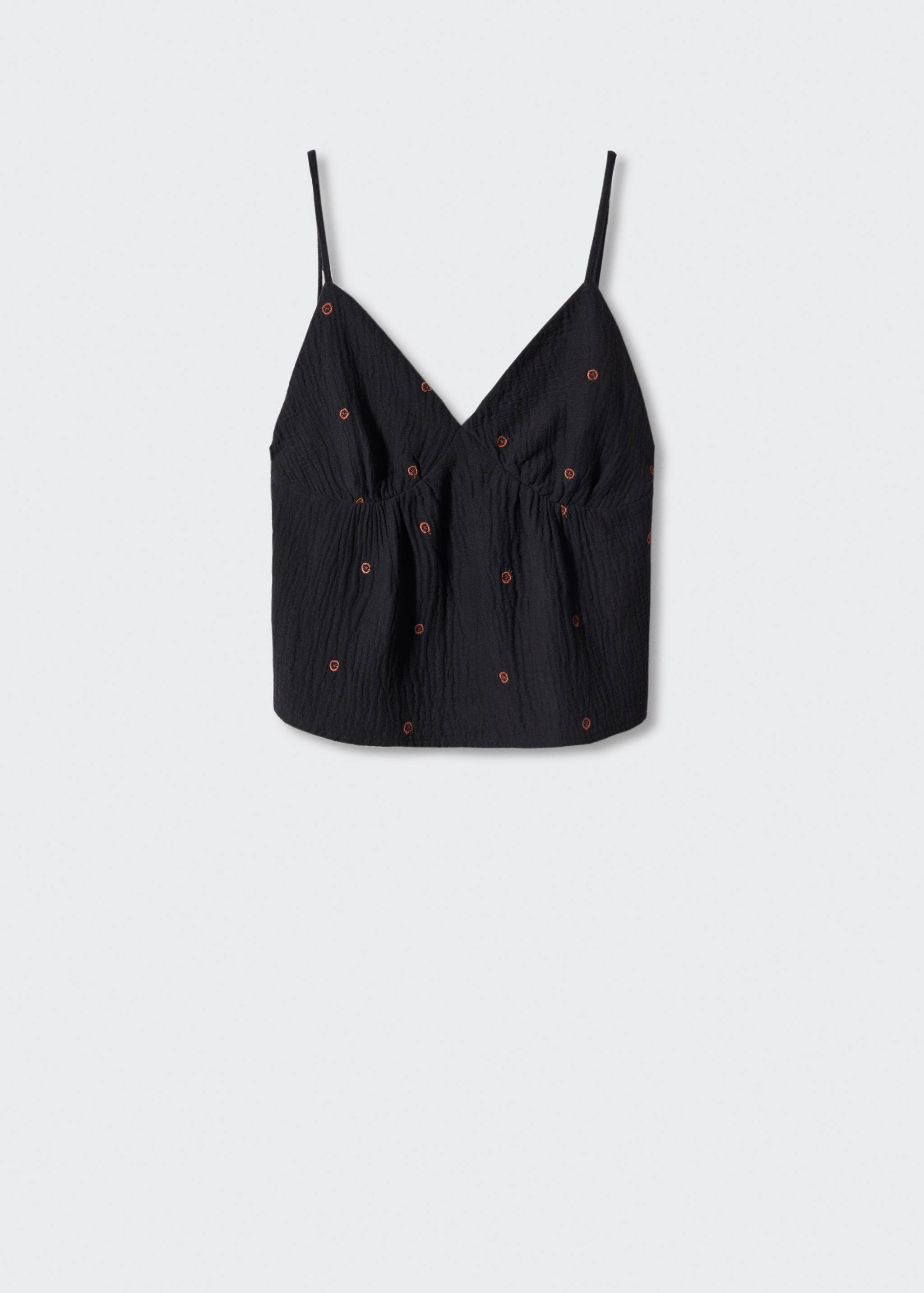 Embroidered cotton top - Article without model